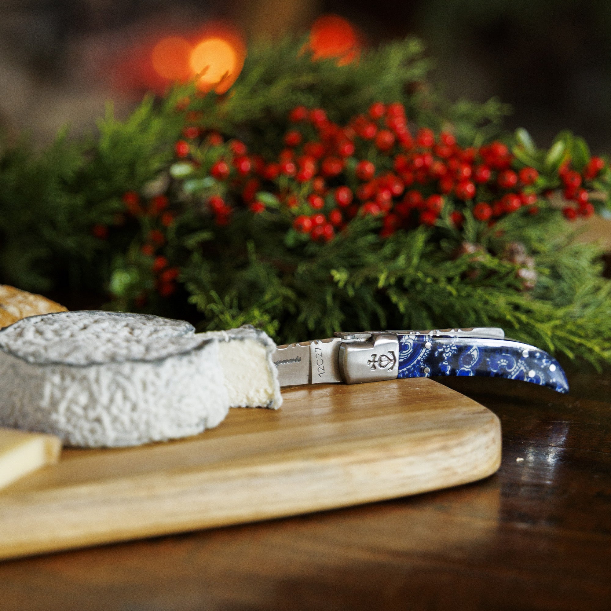 COUTEAU INDIENNES Petit Cachemire Bleu