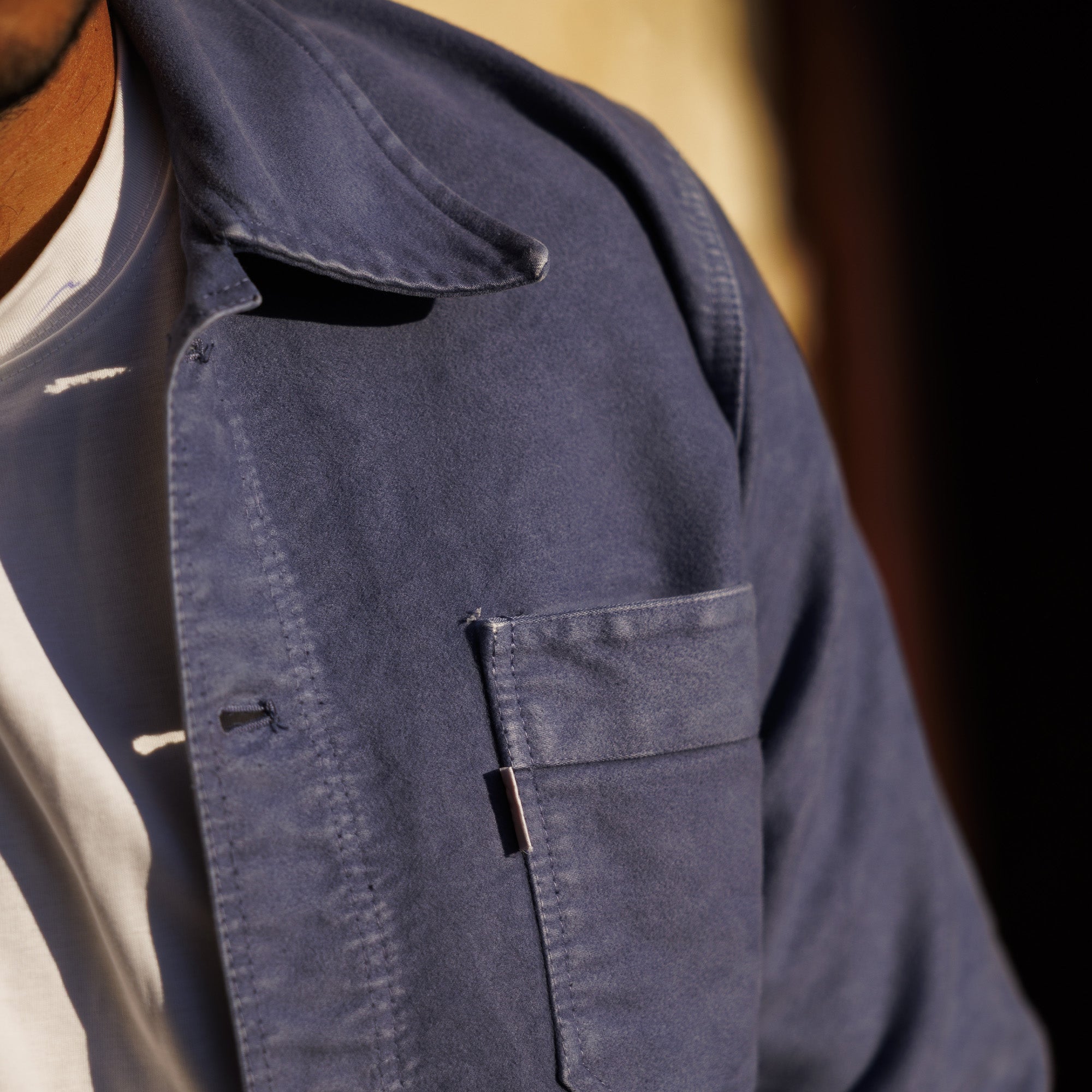 VESTE BOURGERON MOLESKINE Bleu Marseille Unisexe