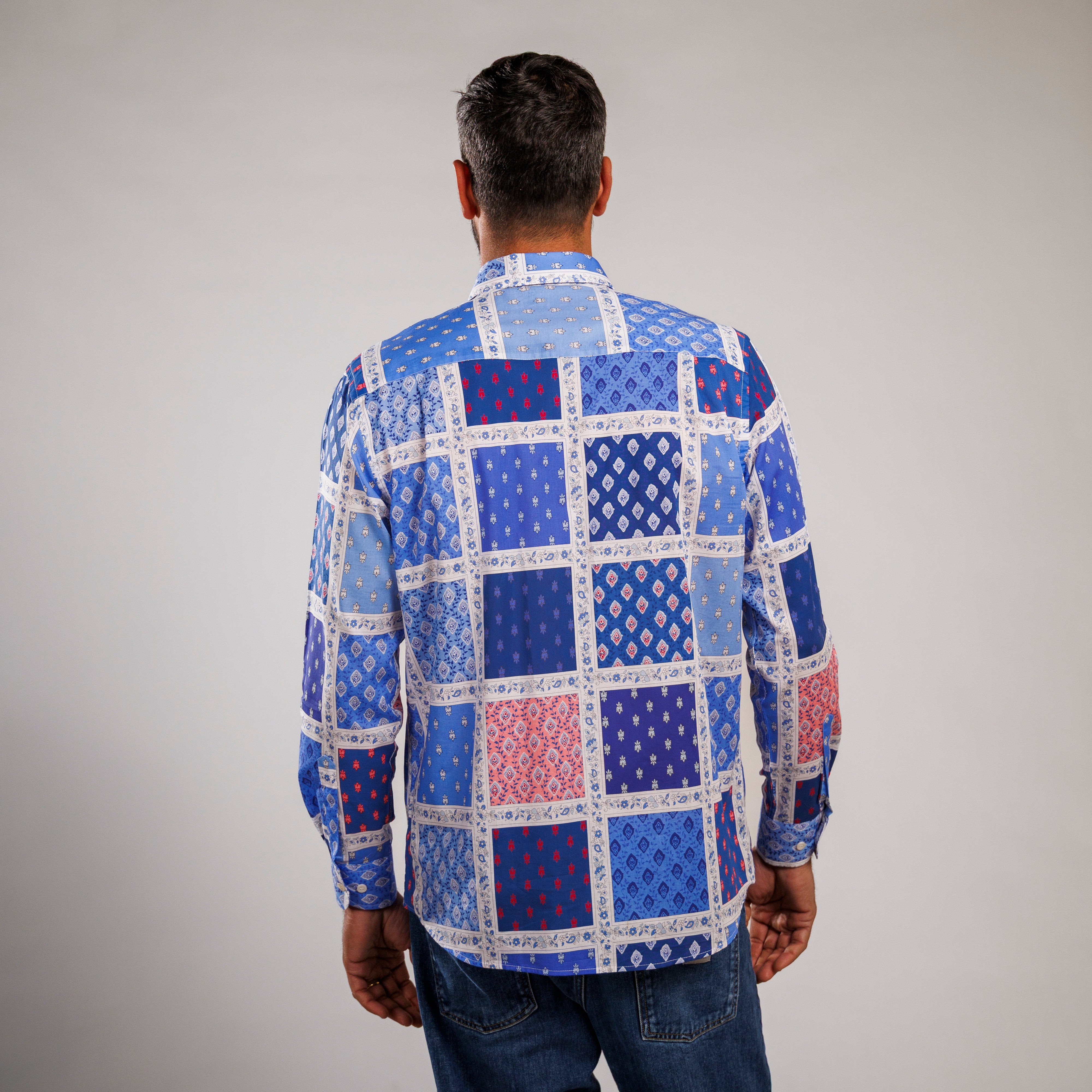 CHEMISE TRADITION Peço Azur