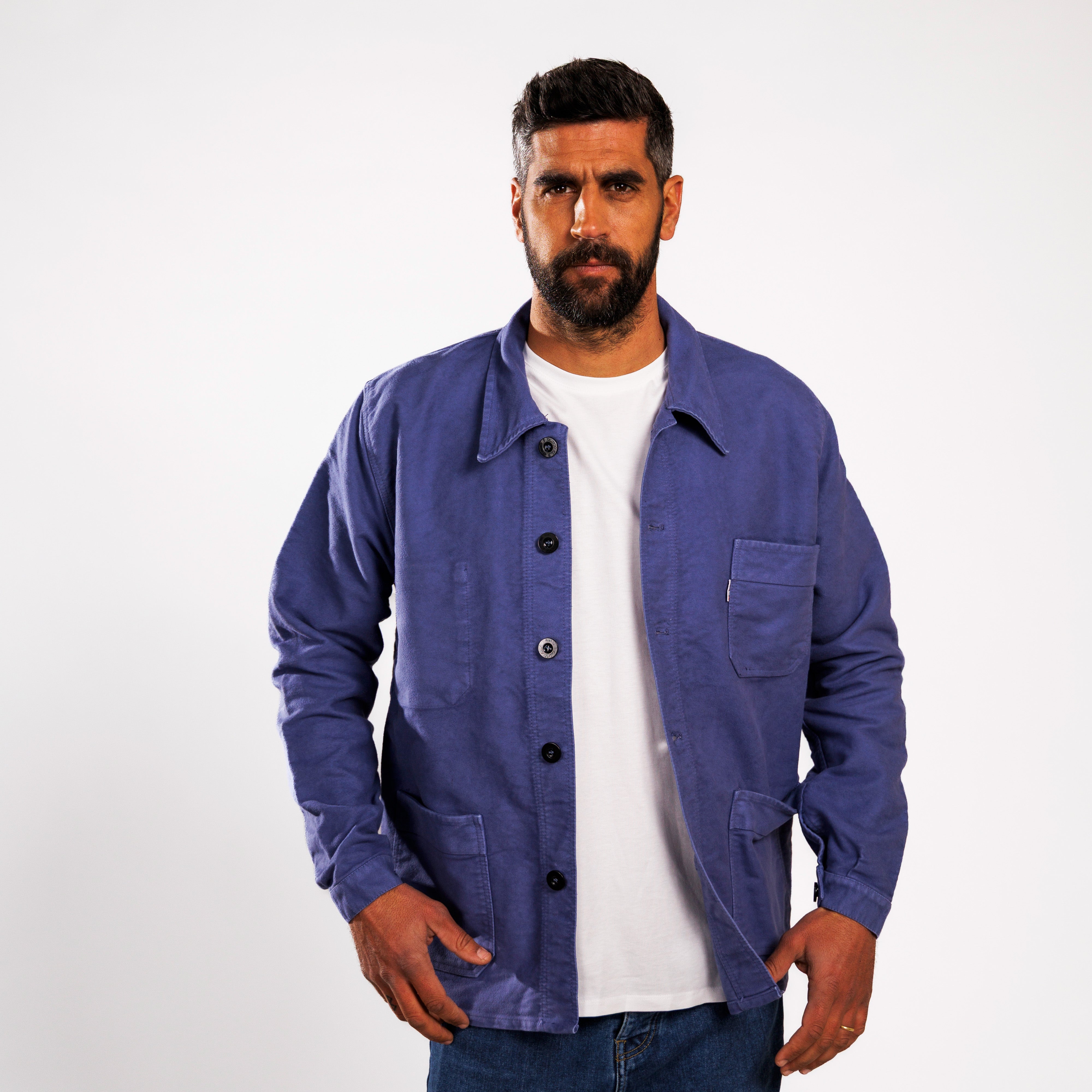 VESTE BOURGERON MOLESKINE Bleu Marseille Unisexe