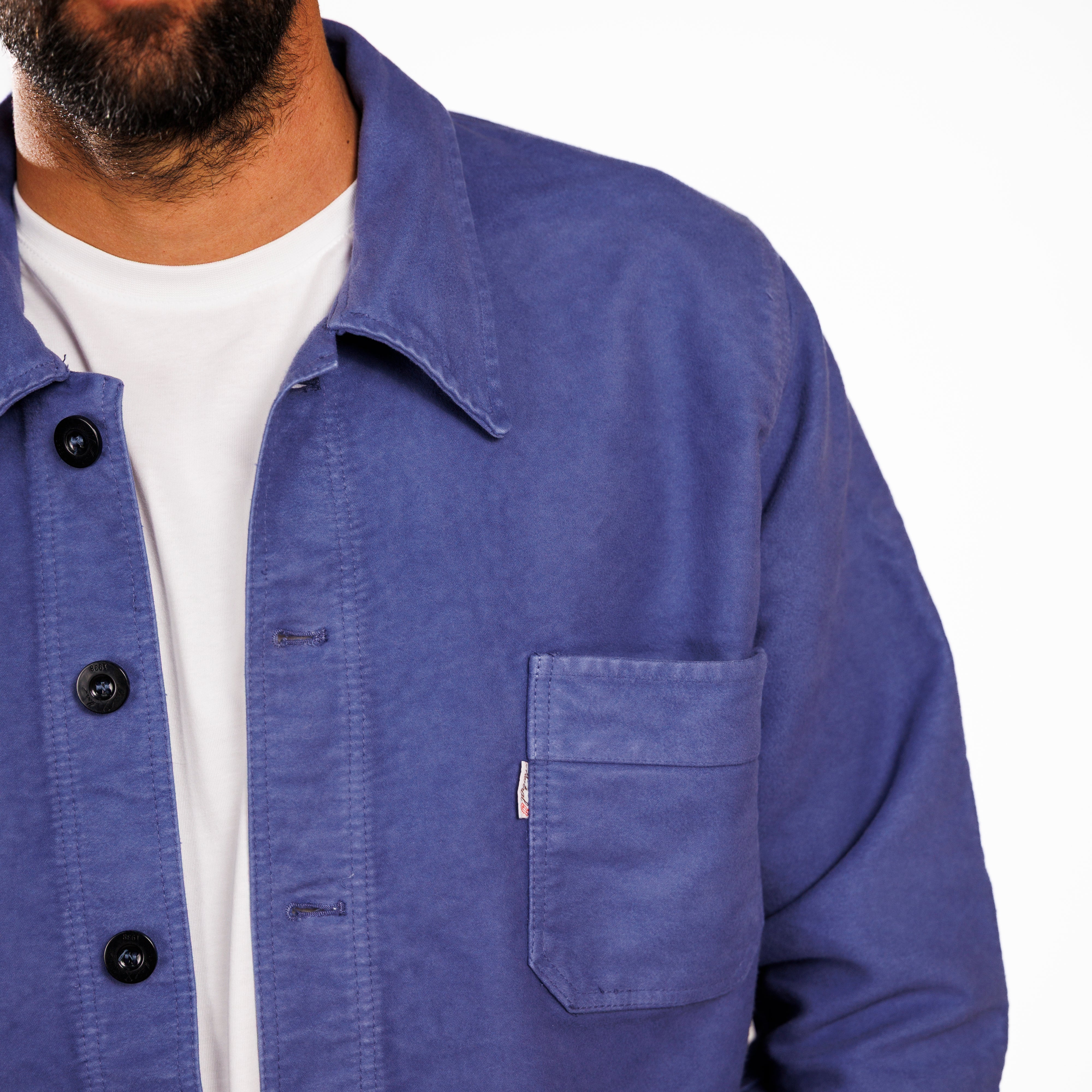 VESTE BOURGERON MOLESKINE Bleu Marseille Unisexe