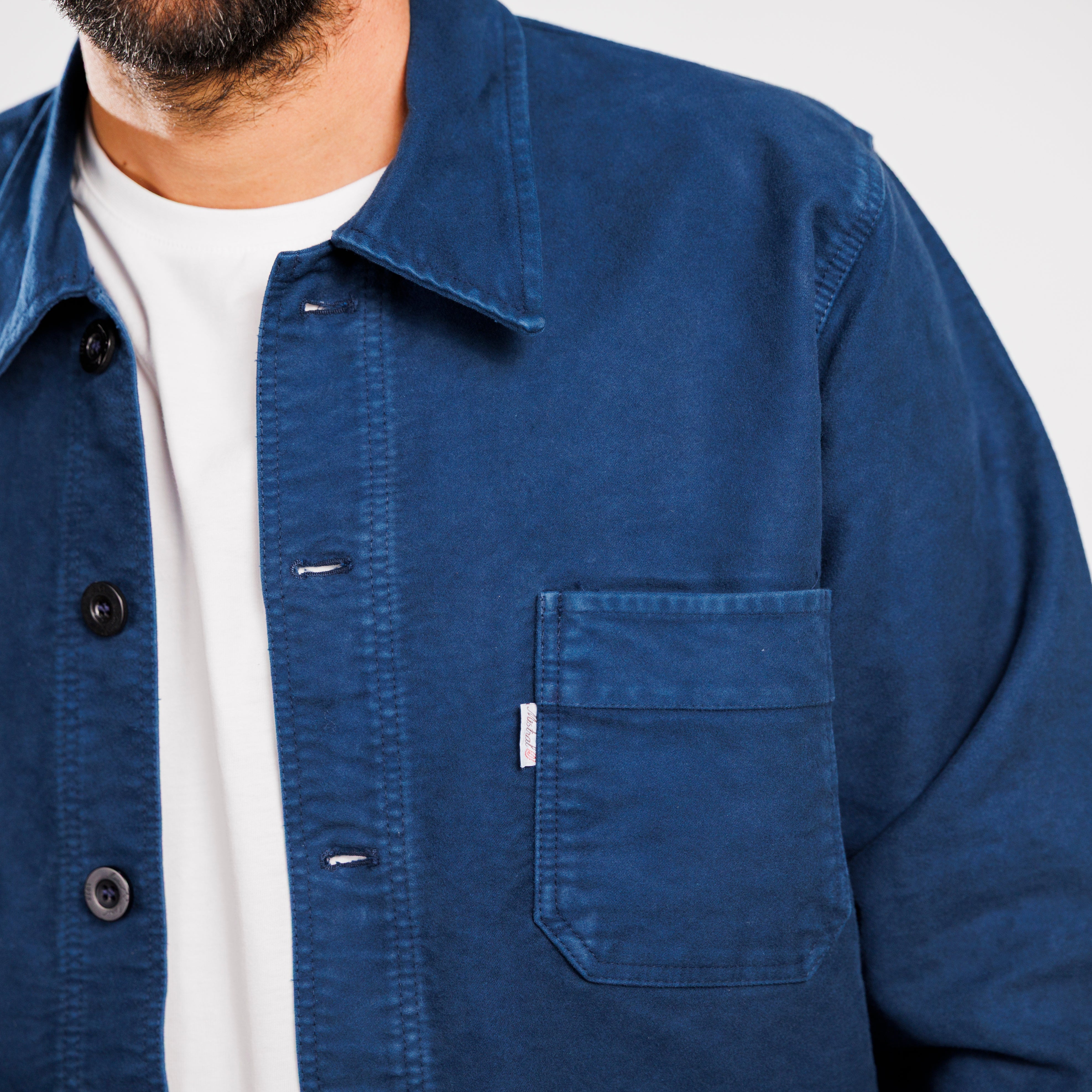 VESTE BOURGERON MOLESKINE Bleu nuit Unisexe