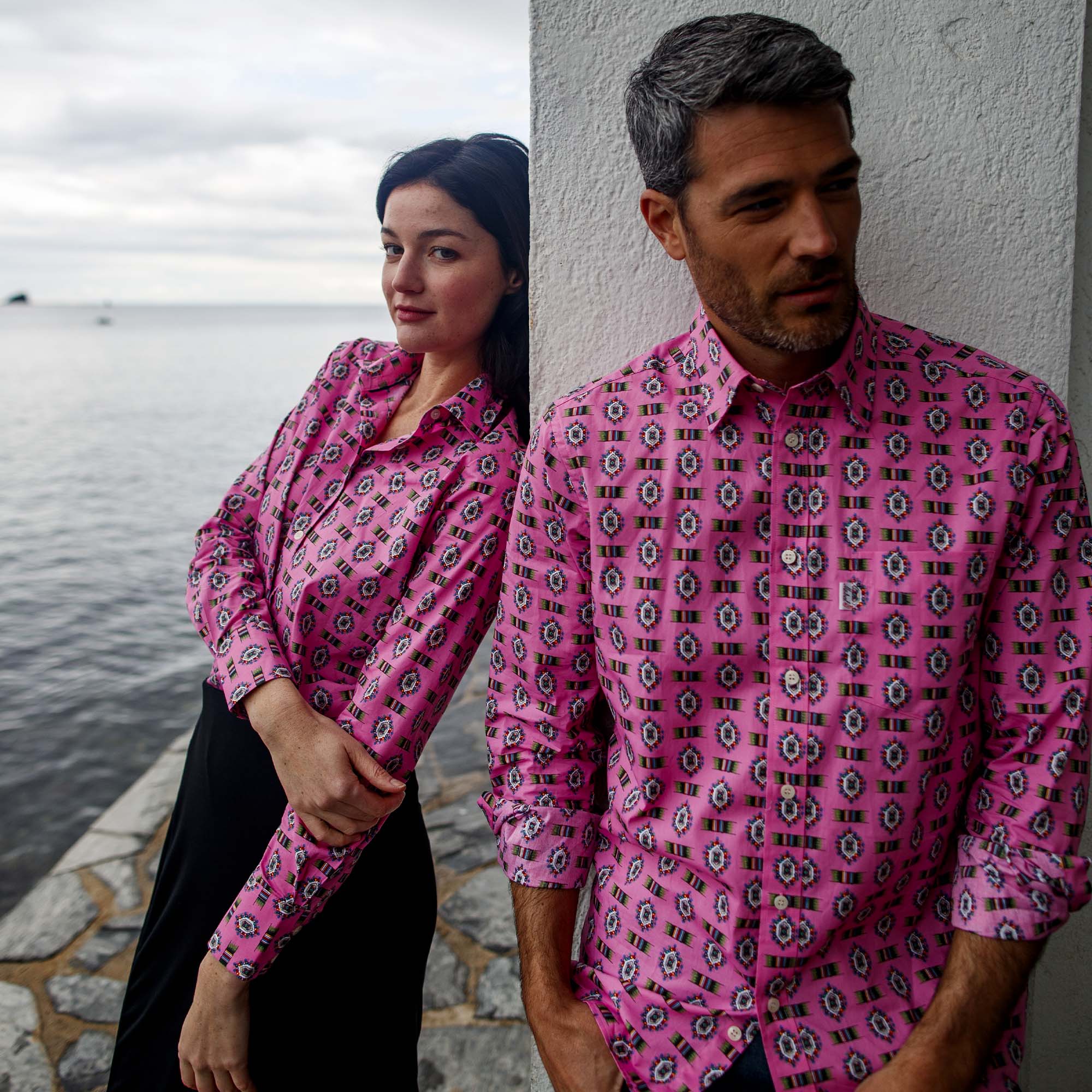 CHEMISIER CAMISO KILIM Rose