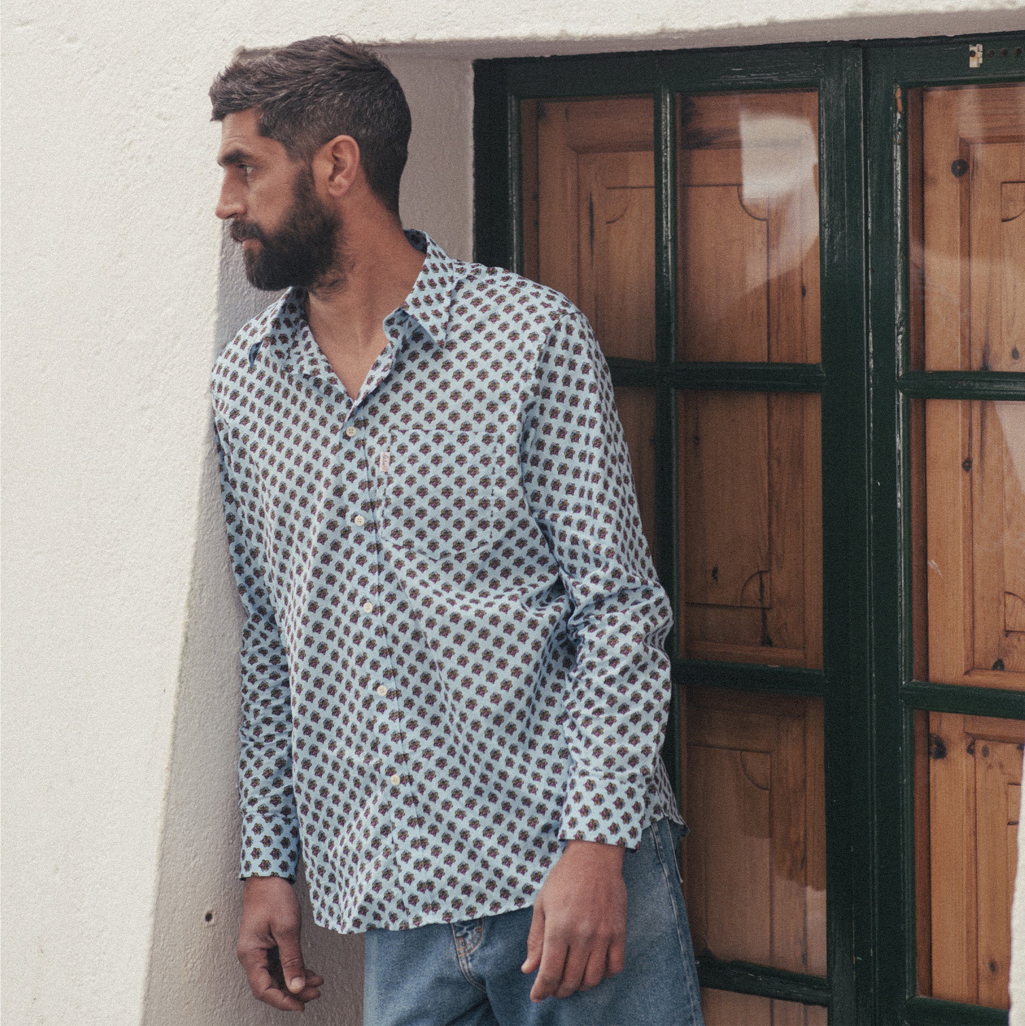 CHEMISE TRADITION AMOURETTES Ciel