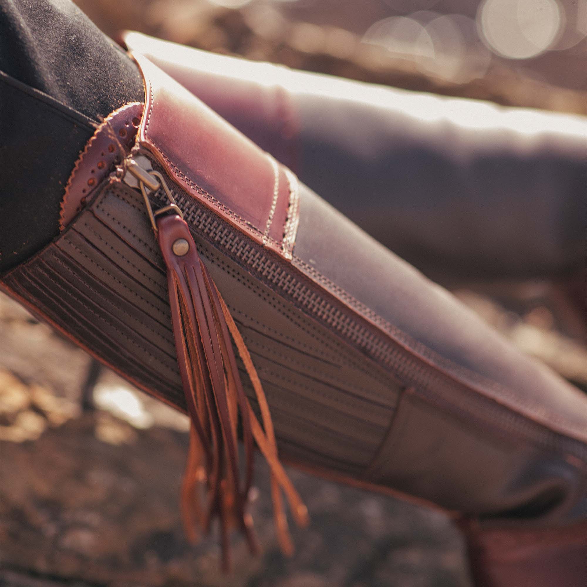 Bottes Espagnoles hautes marron à élastique