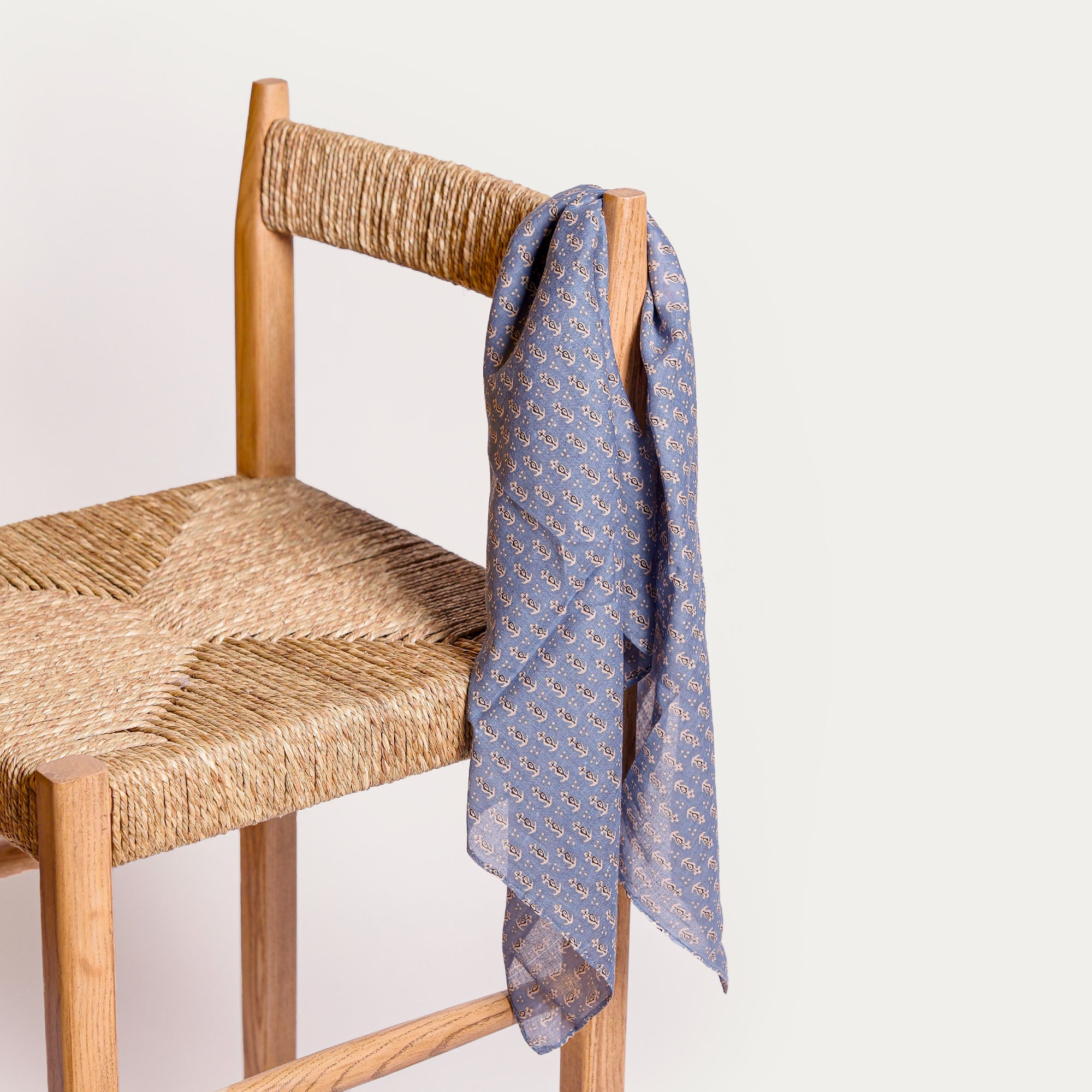 BANDANA VOILE CROIX Denim