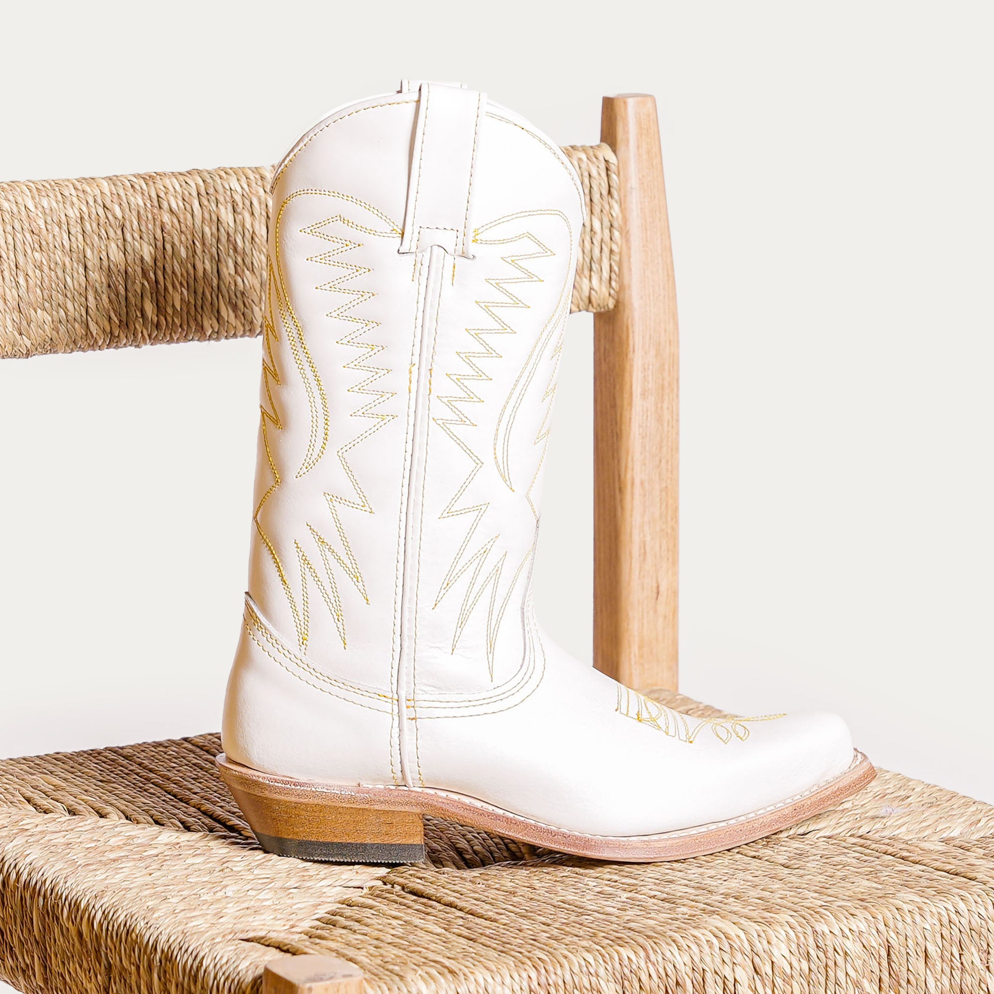 BOTTES SANTIAG BOX FEMME Blanc