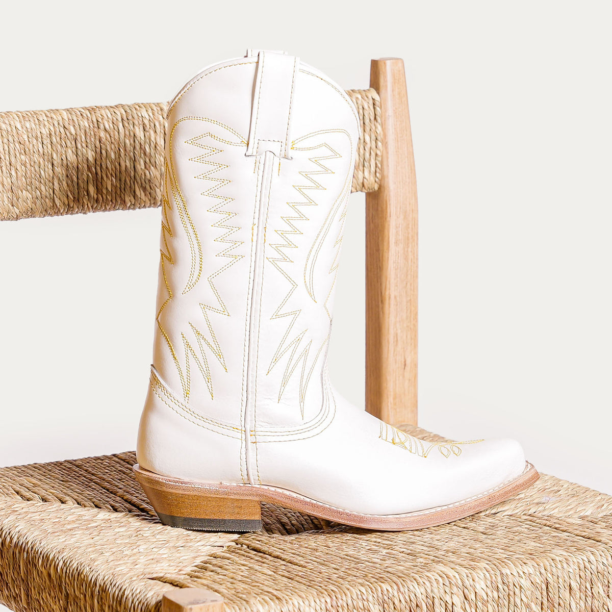 BOTTES SANTIAG BOX FEMME Blanc