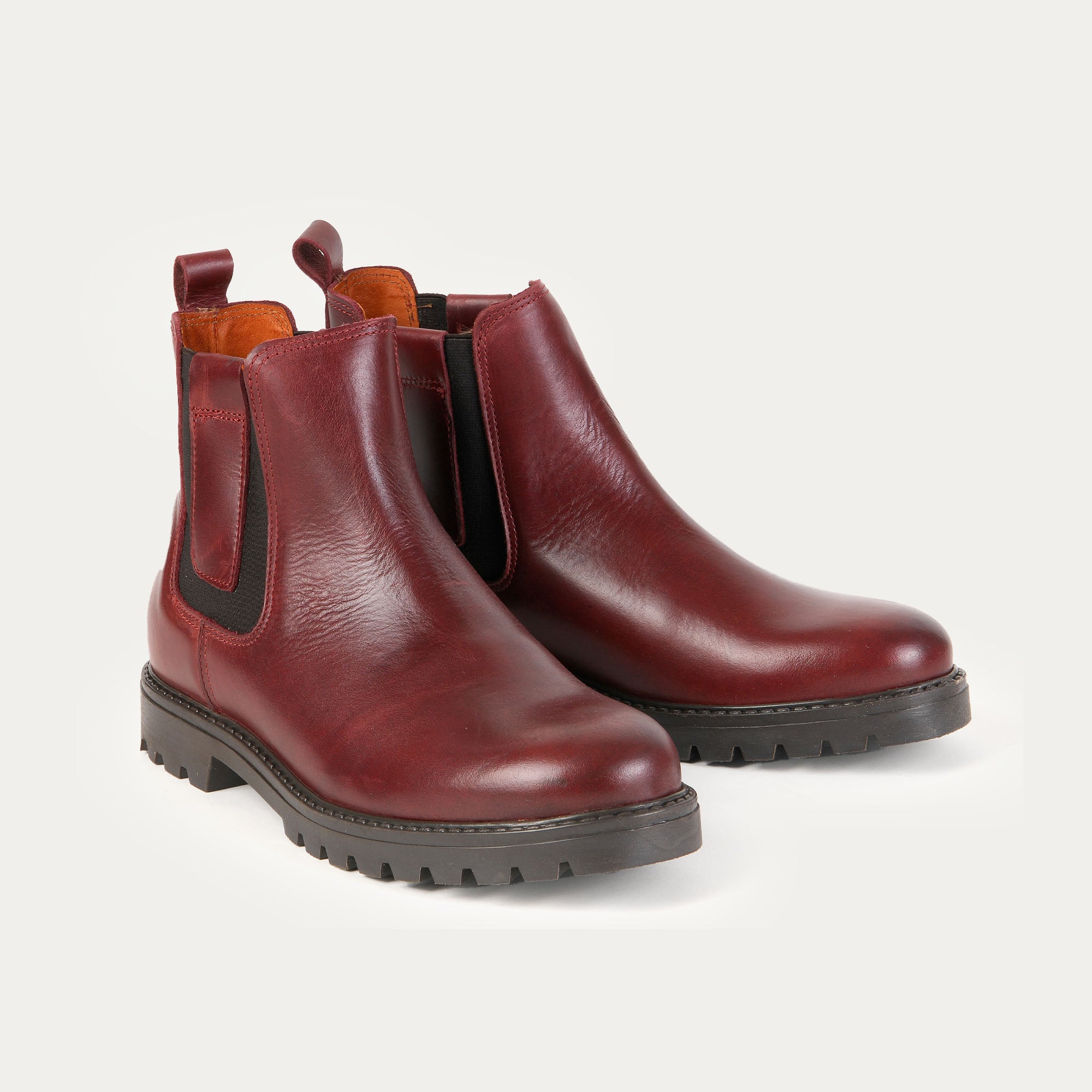 Burgundy leather boots - Aventura
