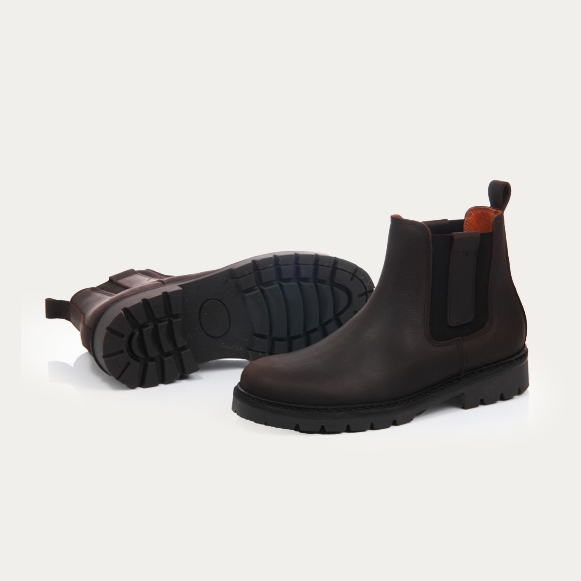 Brown leather boots Aventura