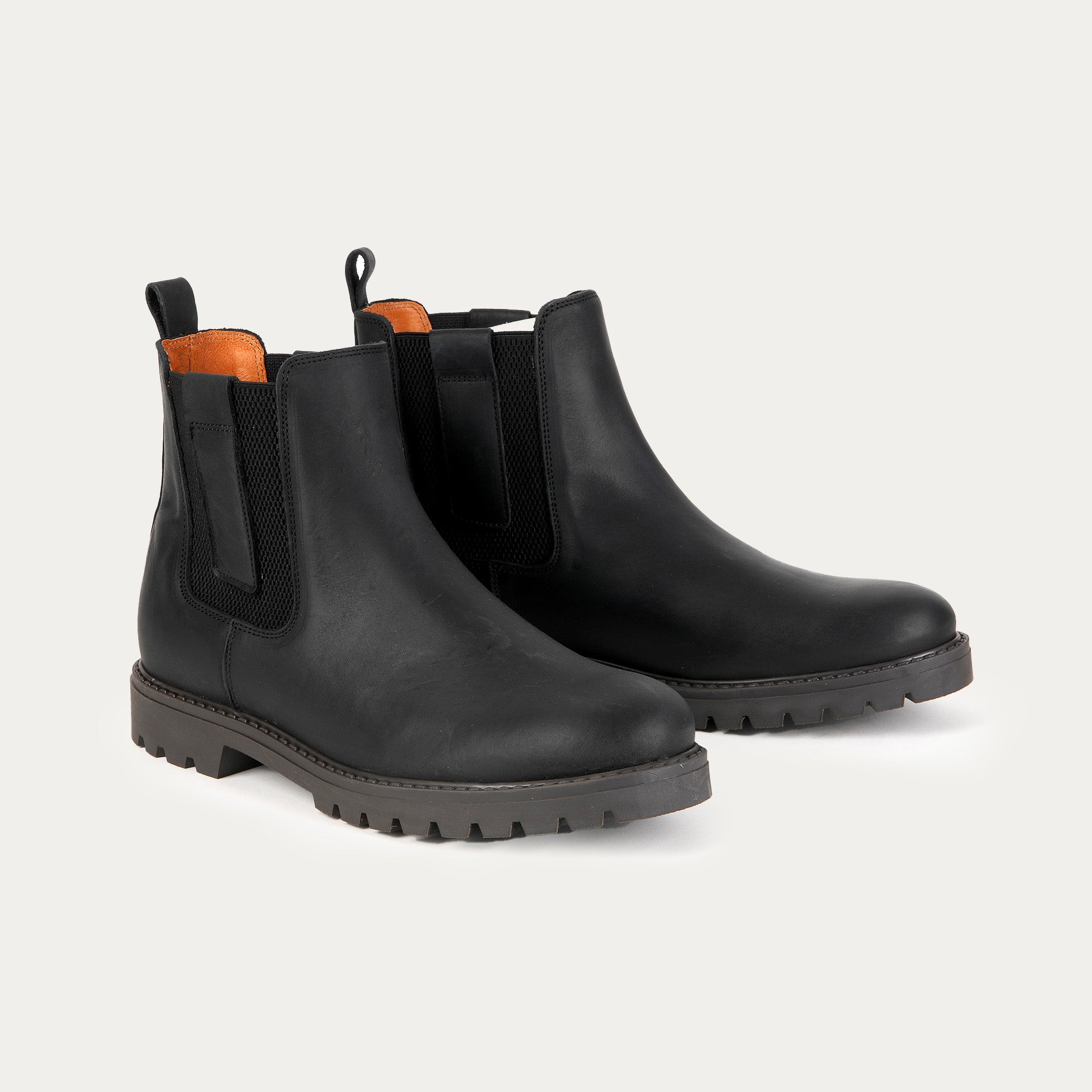 Black leather boots - Aventura