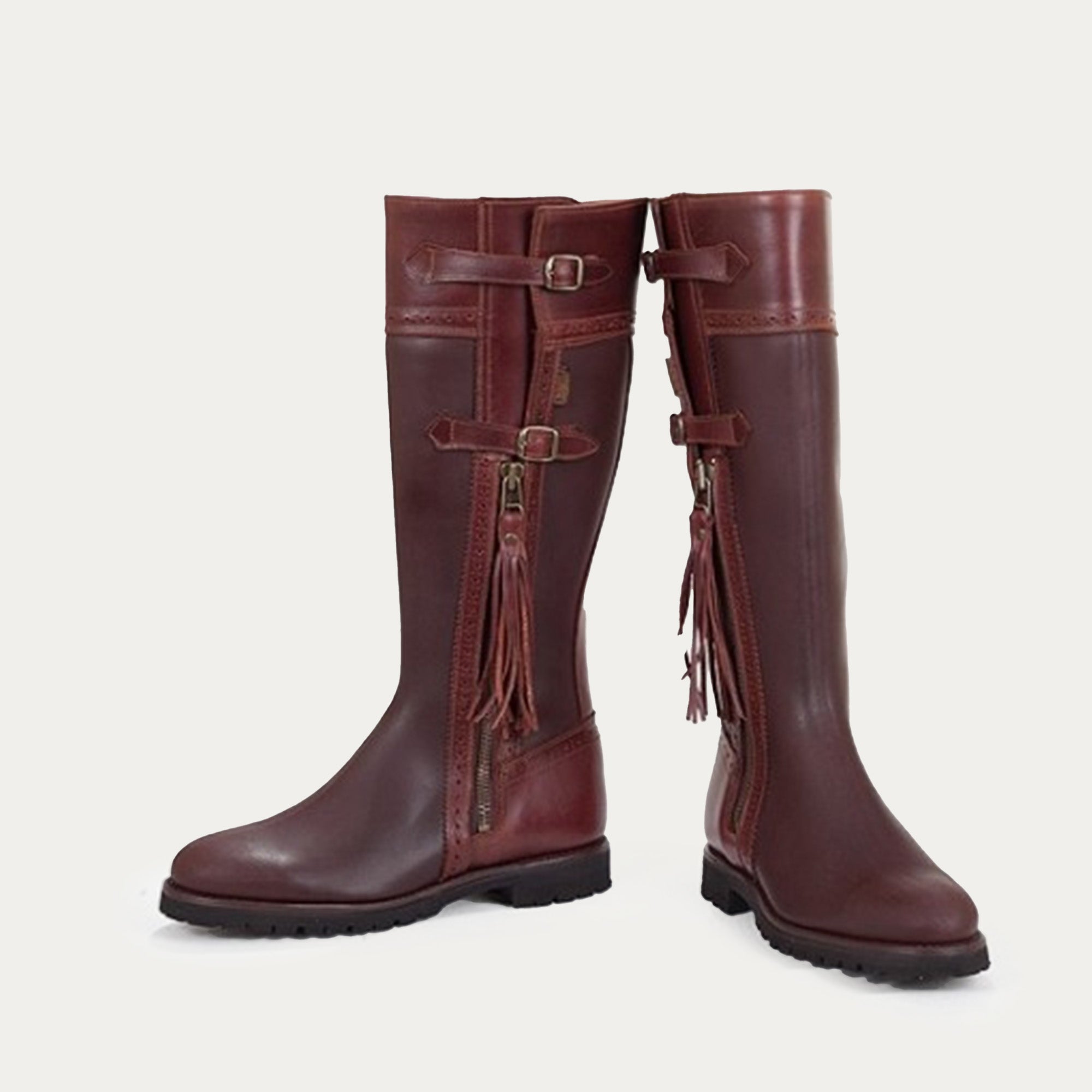 Double Spain strap boots