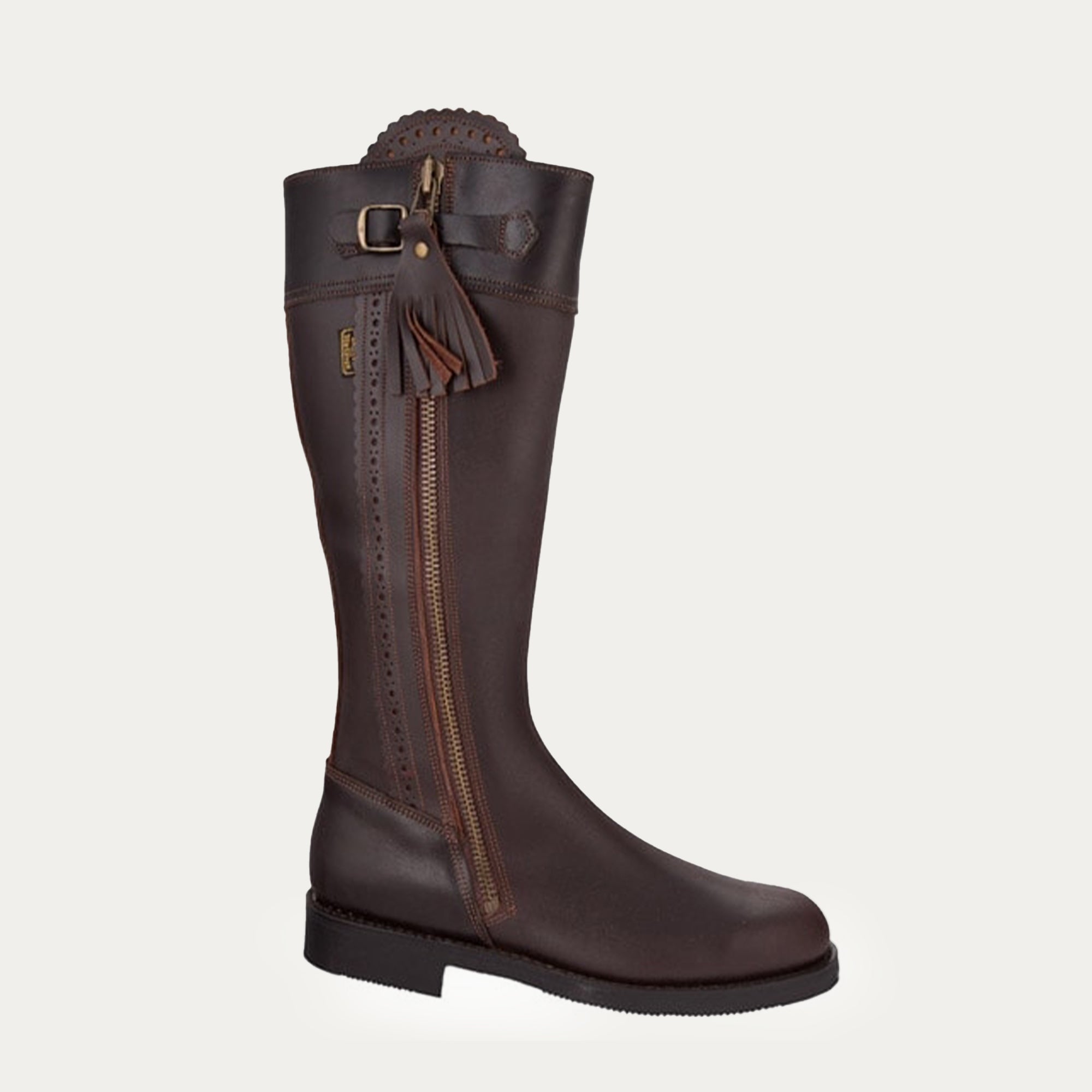 Bottes haute espagnole à fermeture éclair