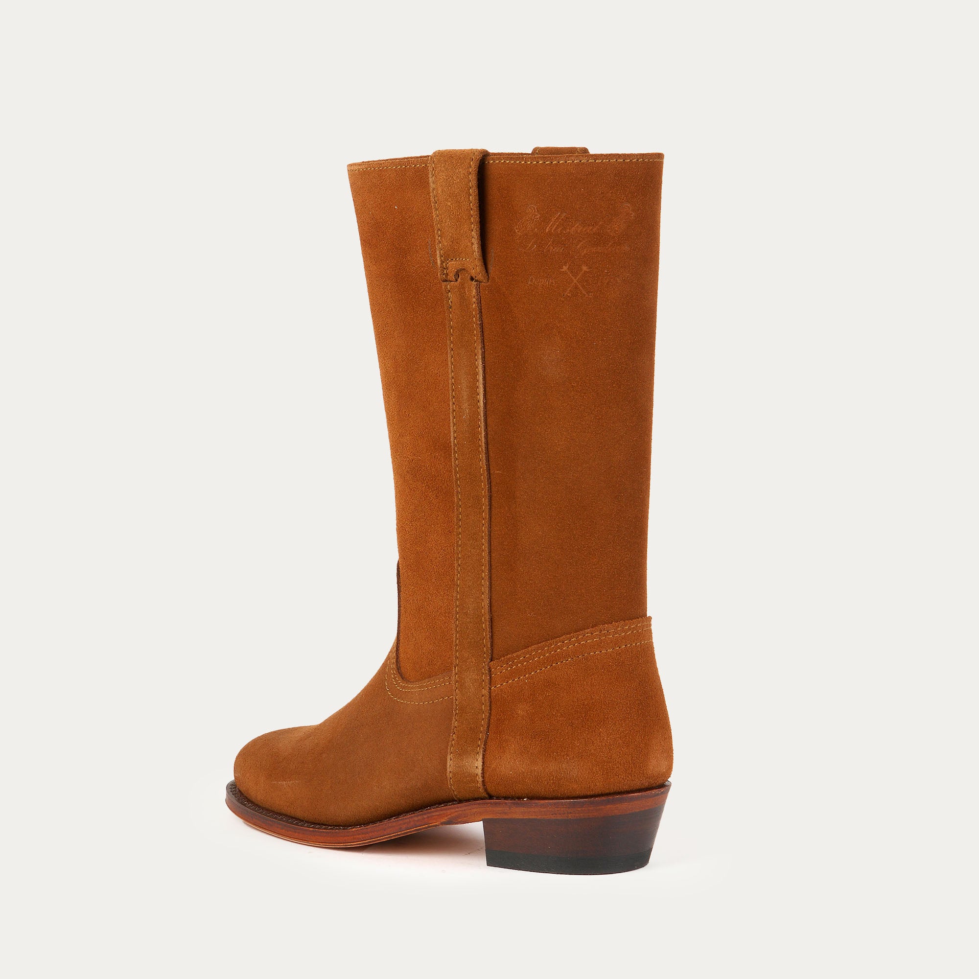 Camargue Boots Women Brown Suede Leather Tostado