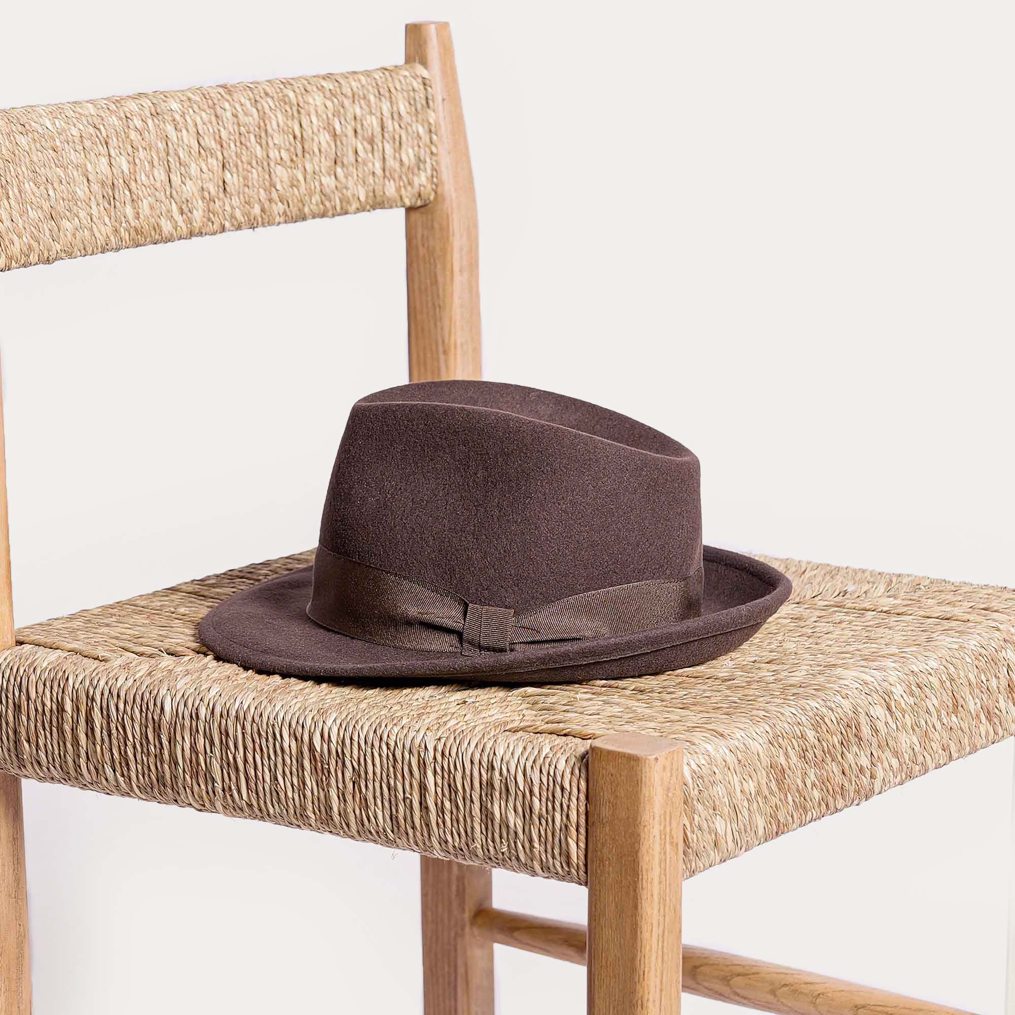Chapeau gardian LUNEL feutre marron