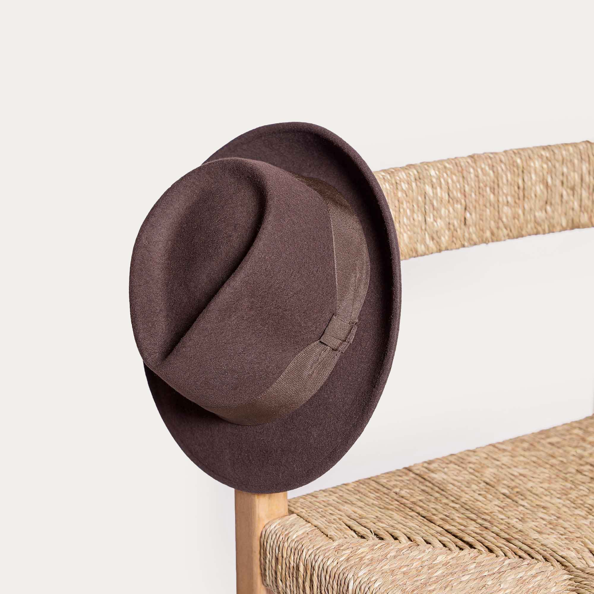 Chapeau gardian LUNEL feutre marron