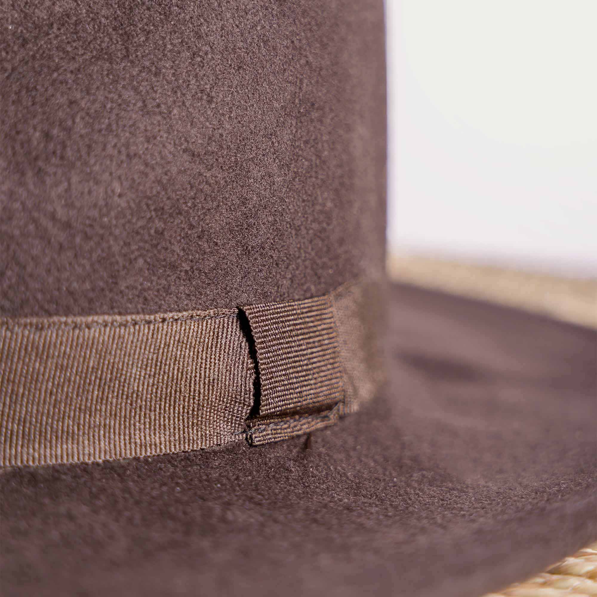Chapeau gardian VALERGUES feutre marron