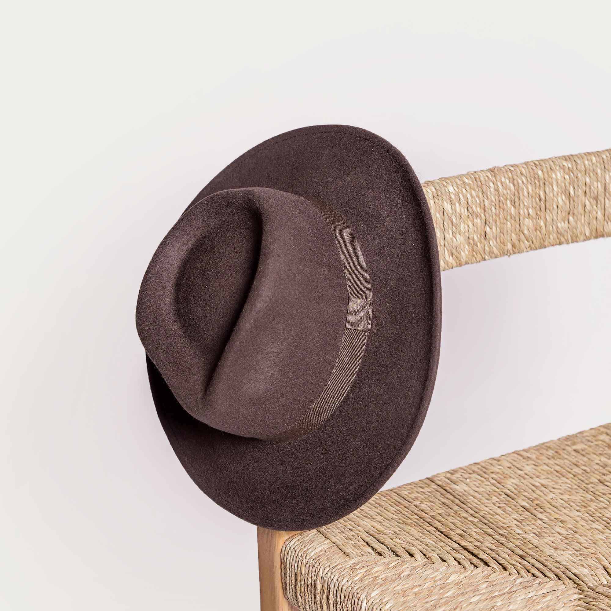 Chapeau gardian VALERGUES feutre marron