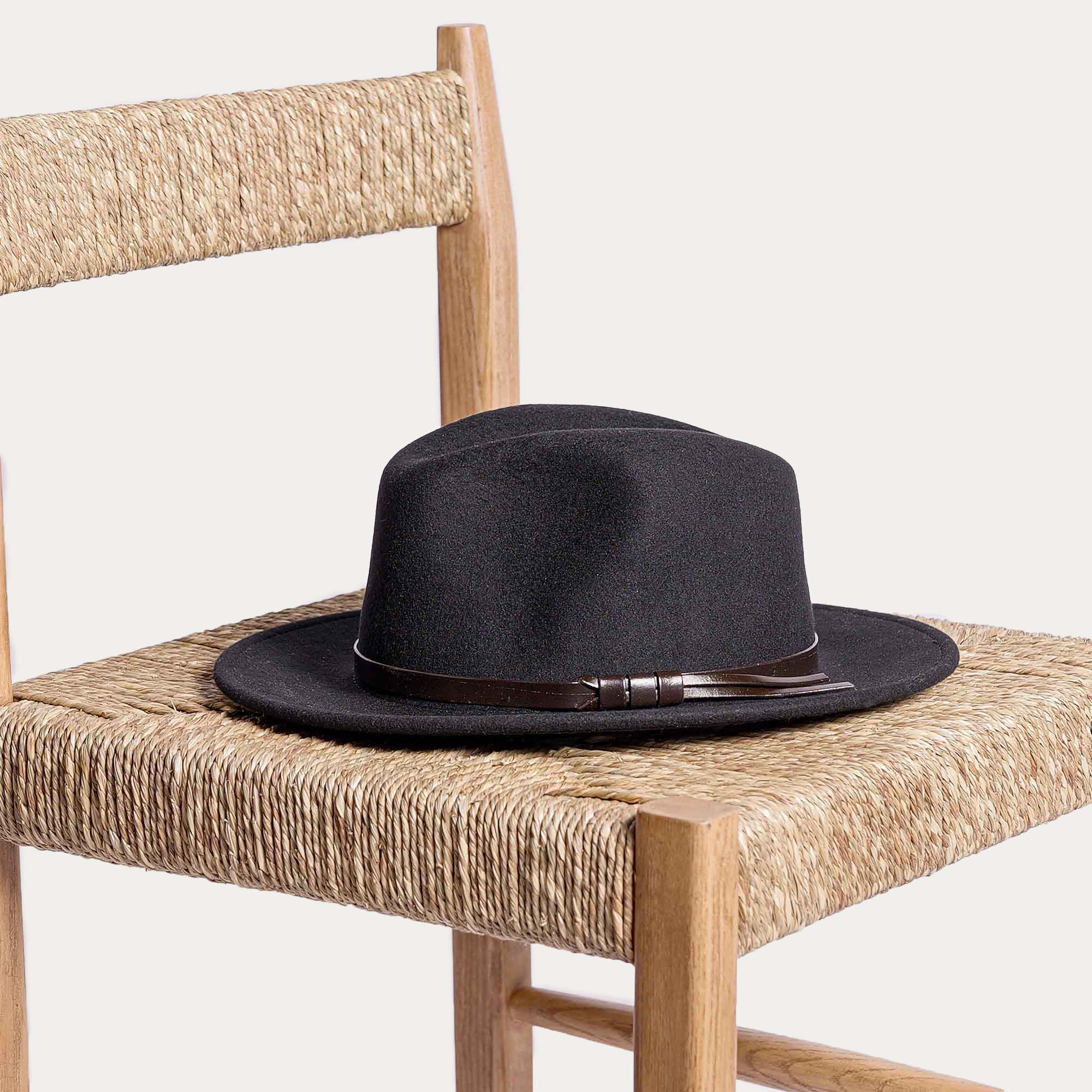 Gardian hat VAUVERT foldable felt black