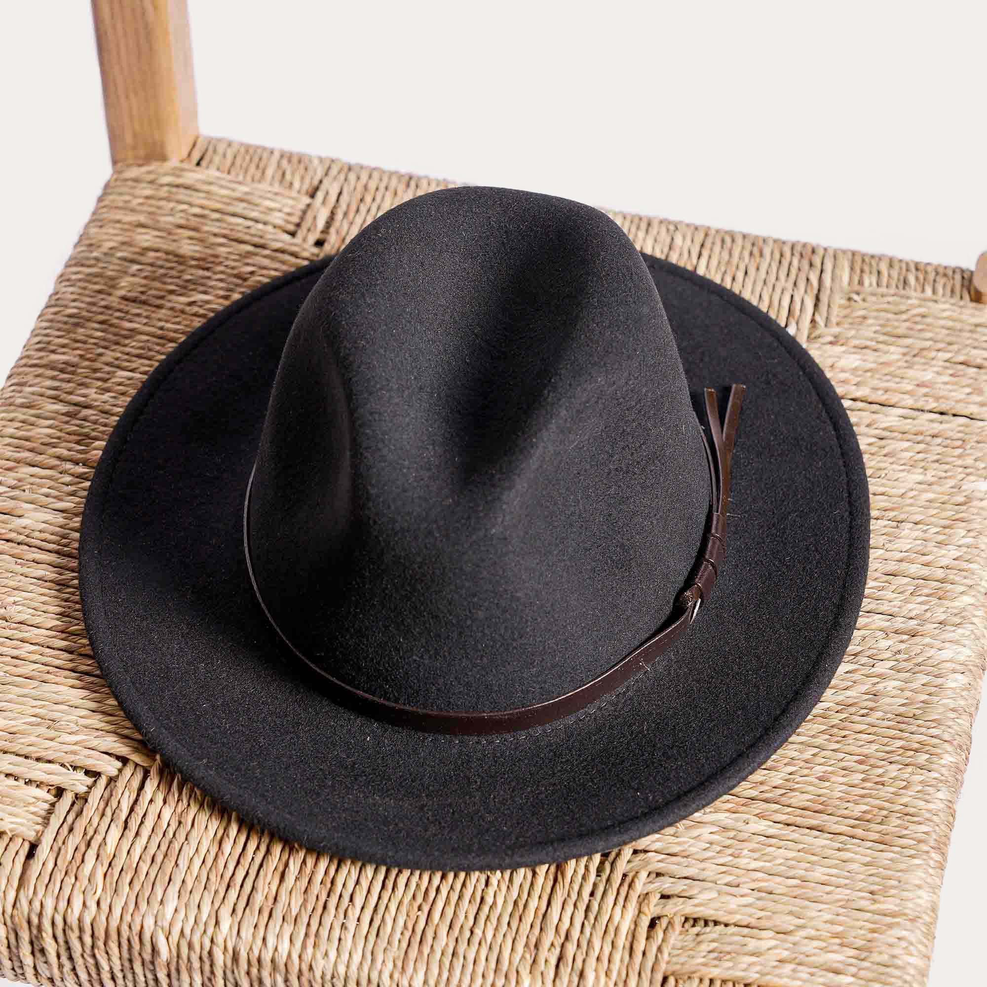 Gardian hat VAUVERT foldable felt black