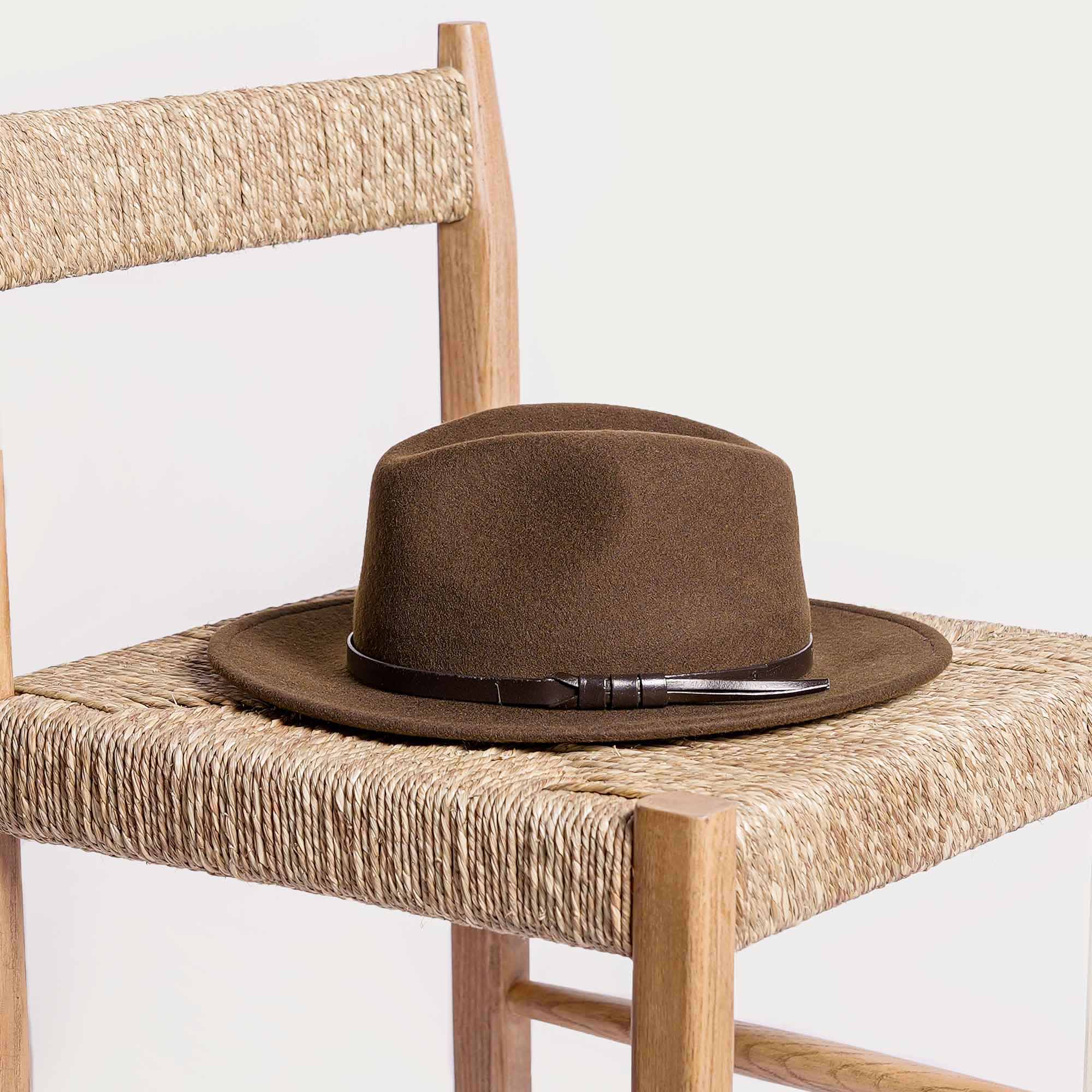 Gardian hat VAUVERT foldable felt brown