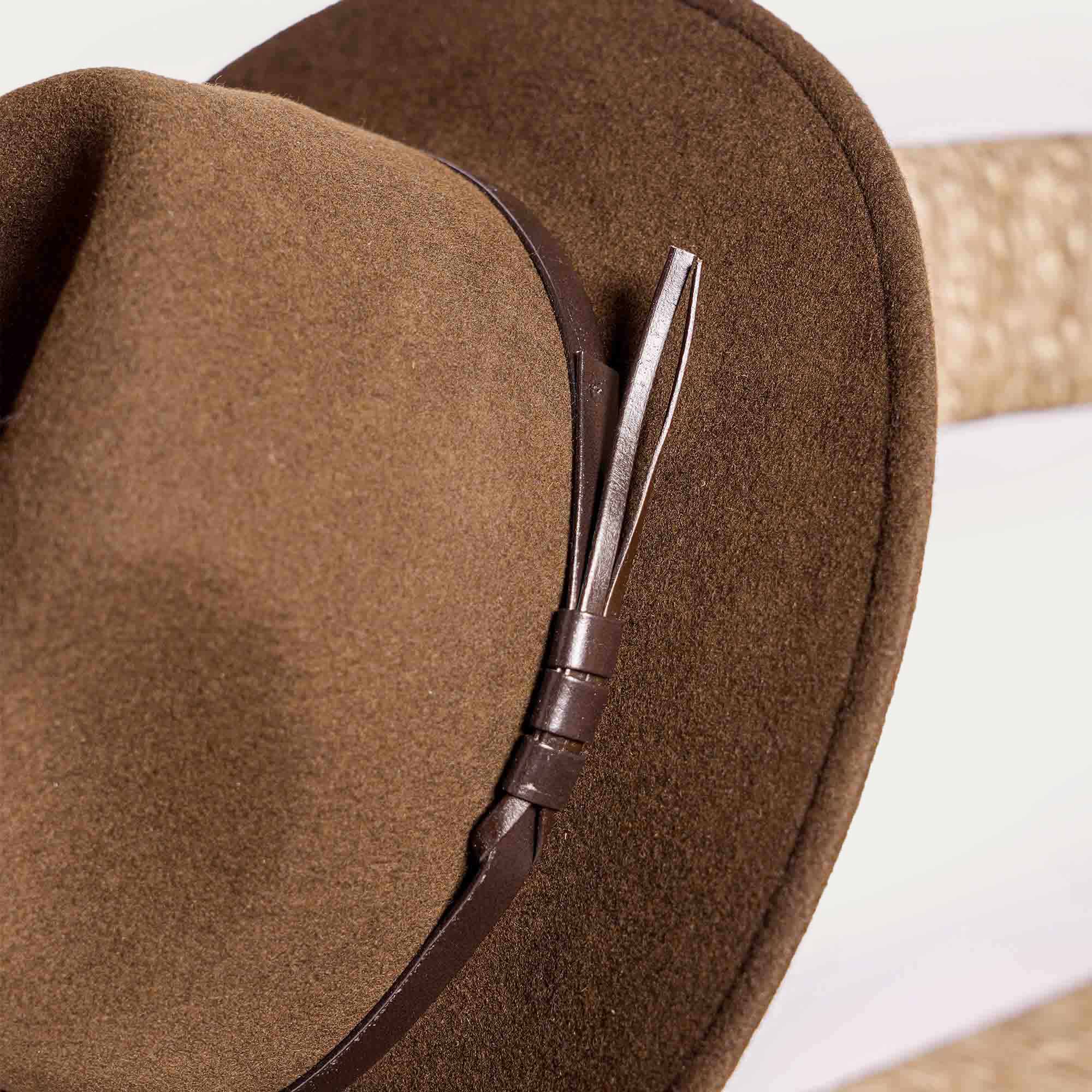 Gardian hat VAUVERT foldable felt brown