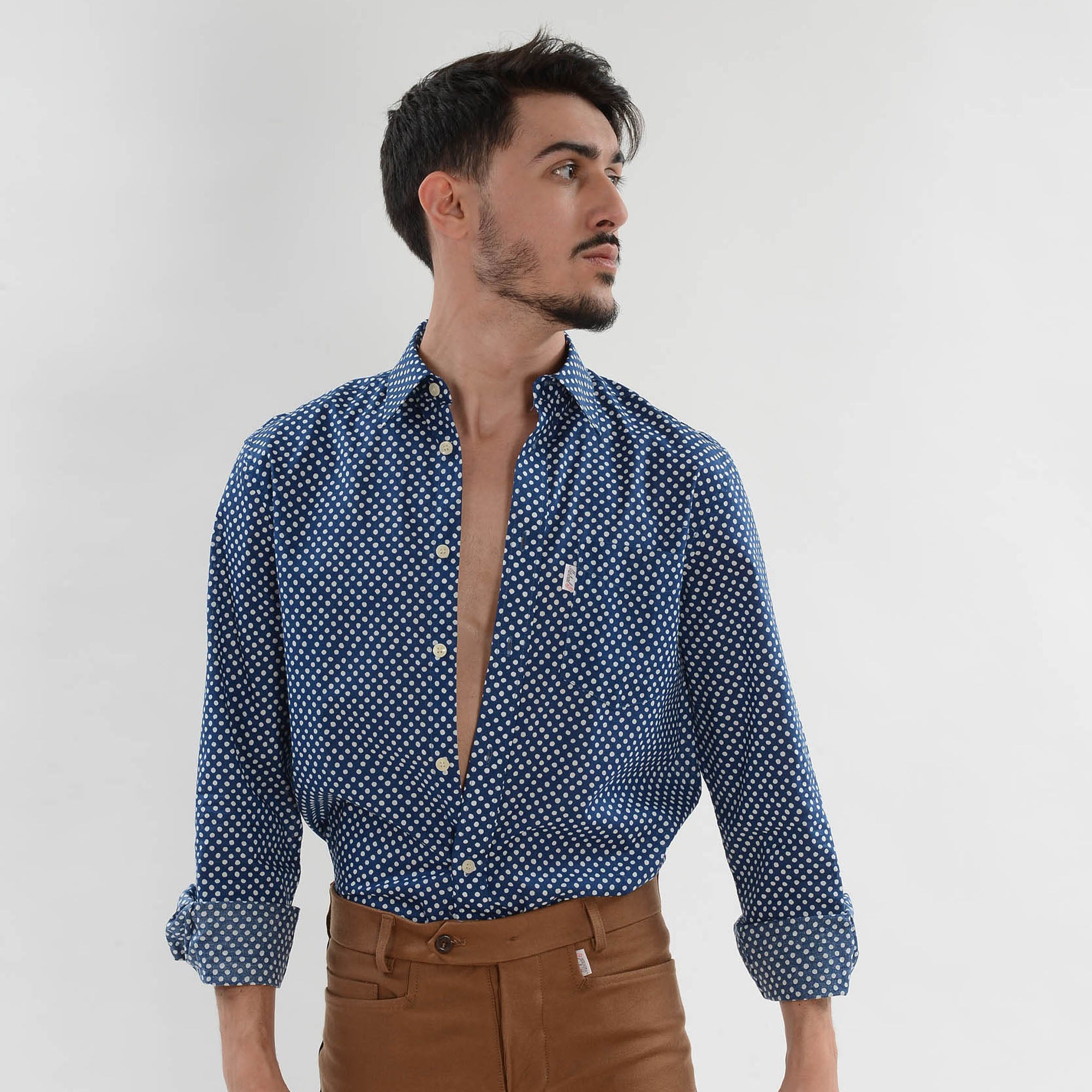 Chemise Gardian Pois Gipsy Bleu