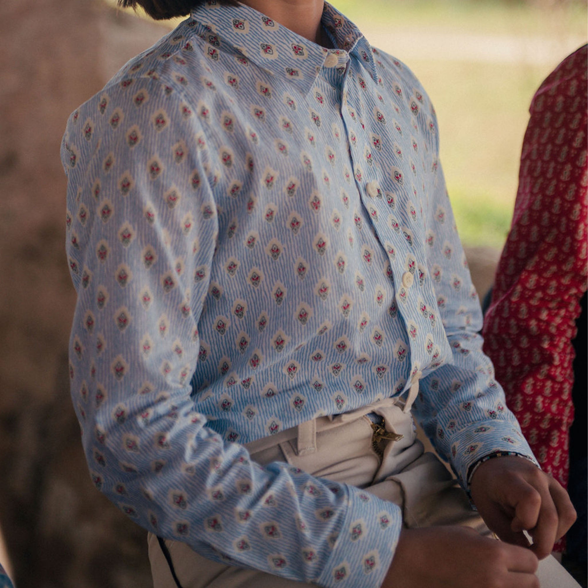 PEQUELET CALISSON SKY STRIPED SHIRT