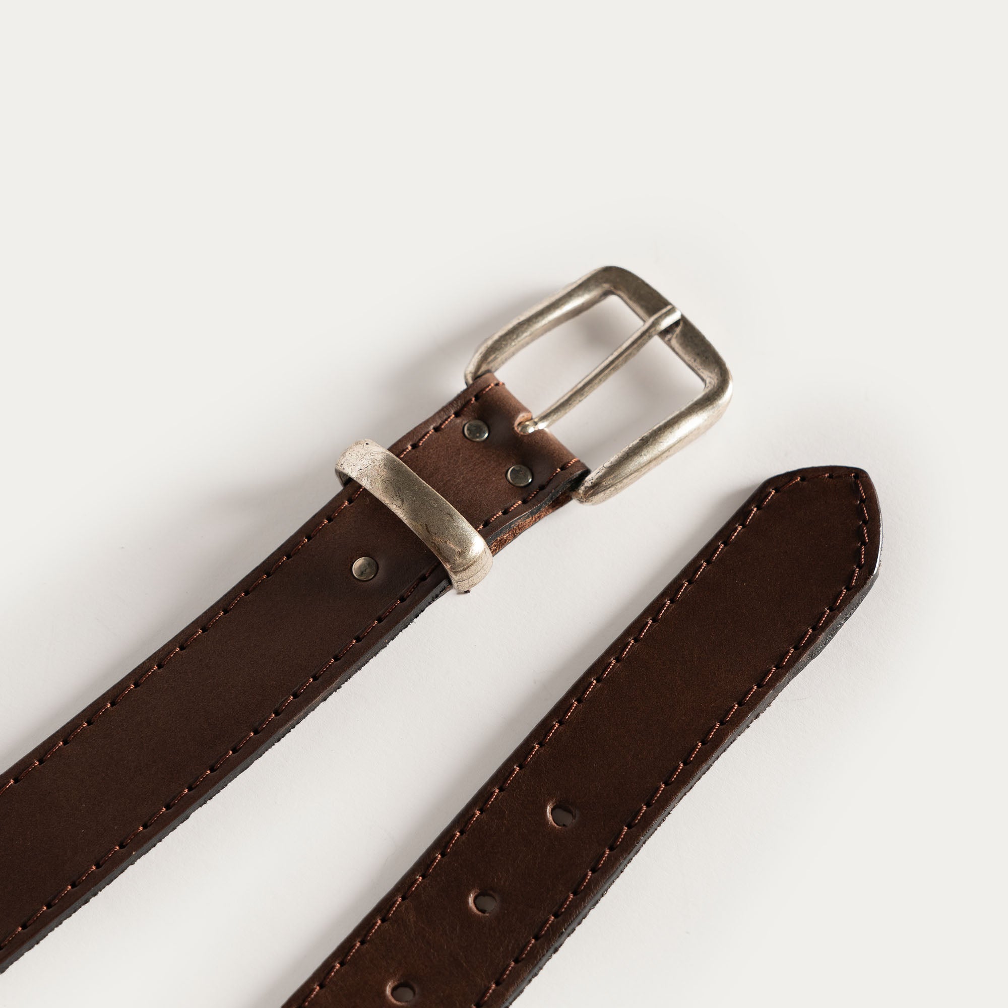 CEINTURE SURPIQUÉE Marron