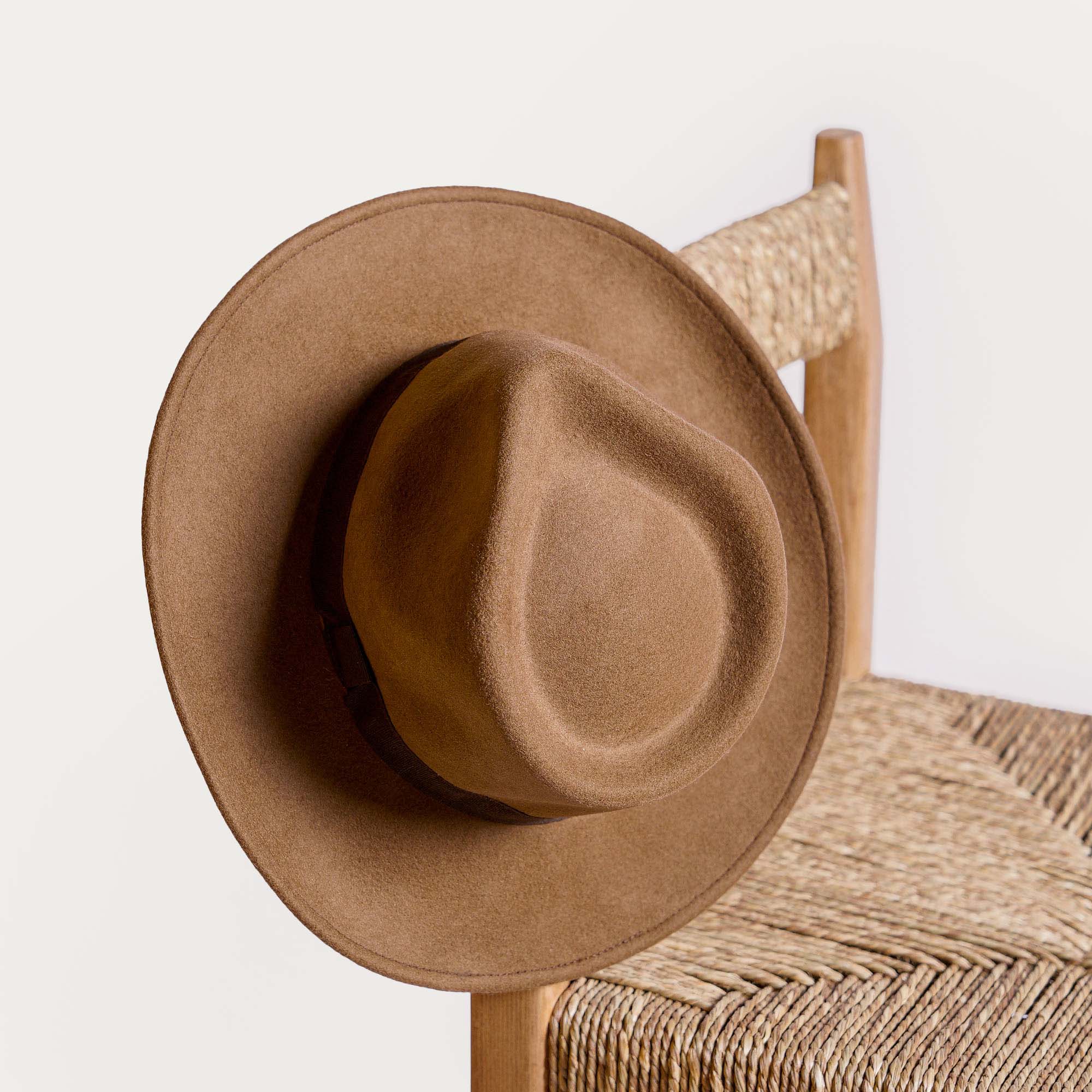 CHAPEAU VALERGUES Feutre Cognac