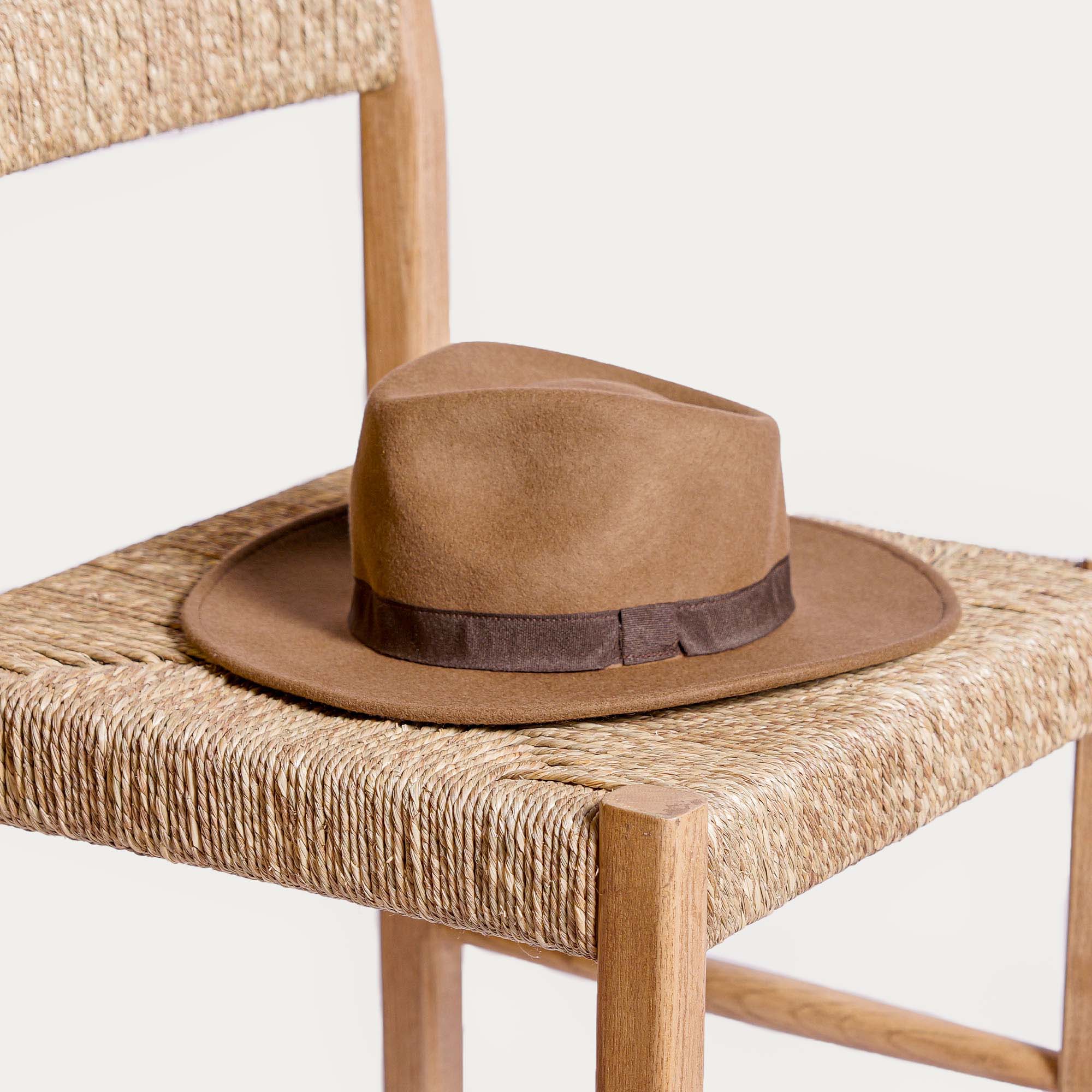 CHAPEAU VALERGUES Feutre Cognac