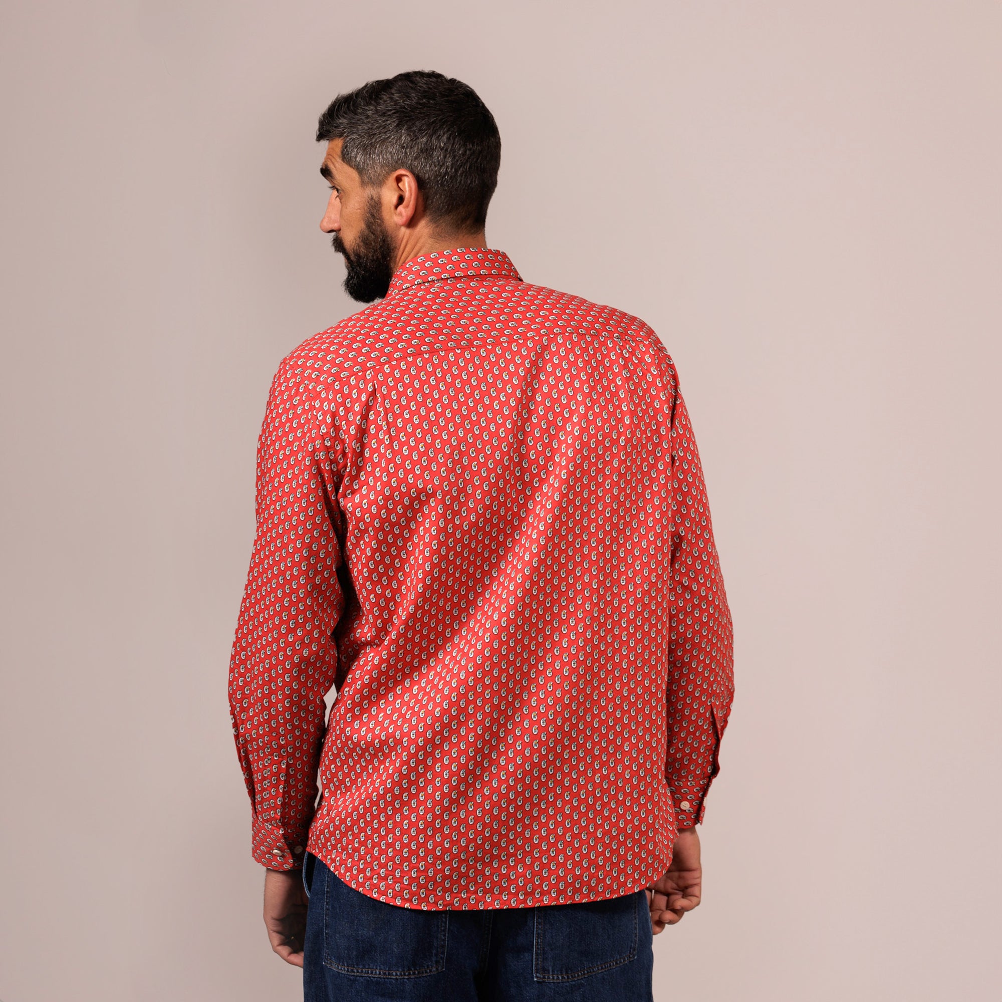 CHEMISE TRADITION GOUTTES garance
