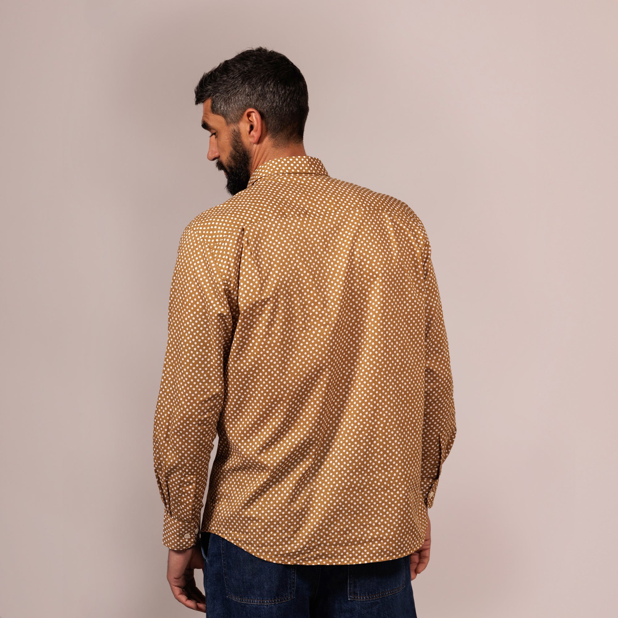 CHEMISE TRADITION POIS Gipsy Tan