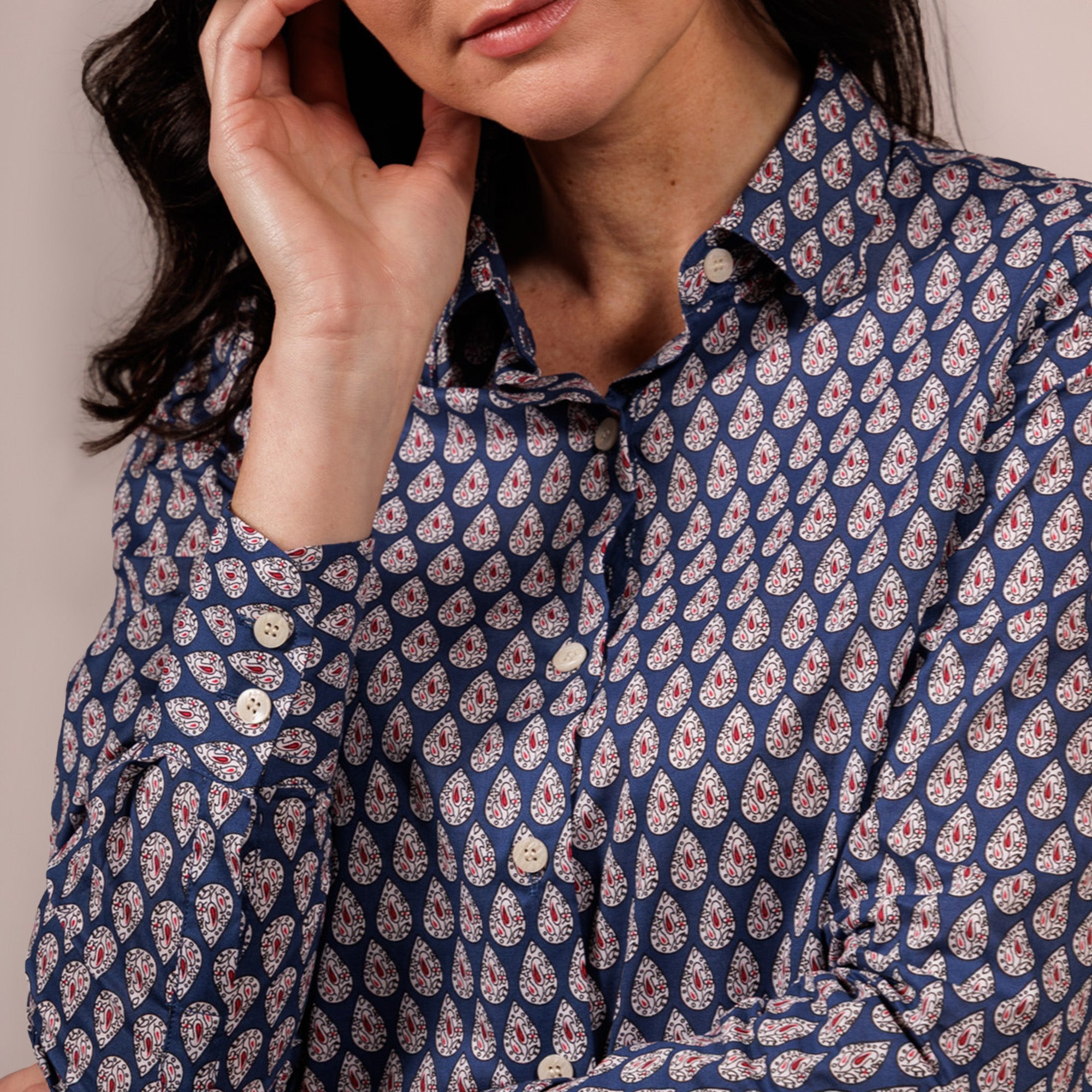 Chemisier Inès ARLATEN indigo