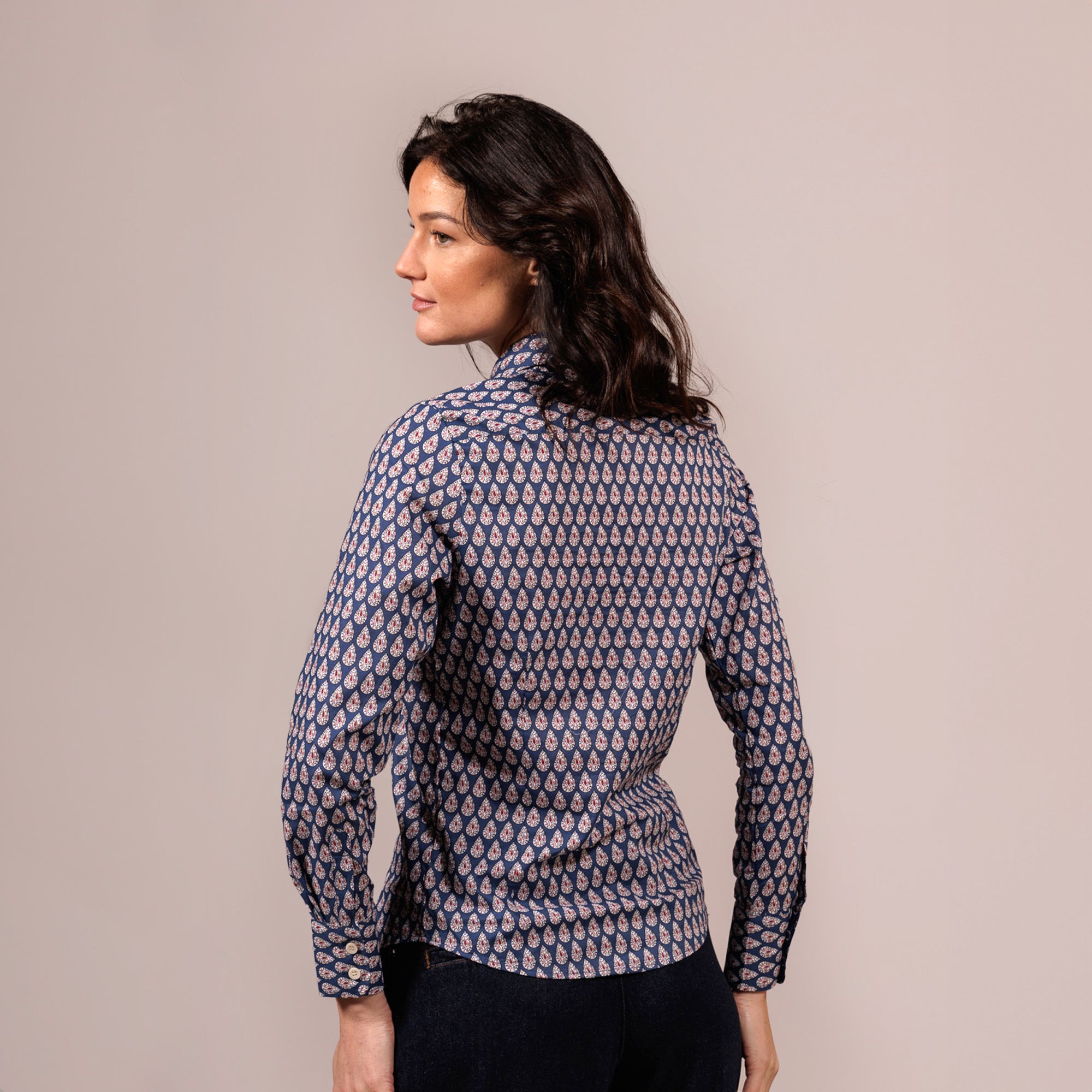 Chemisier Inès ARLATEN indigo