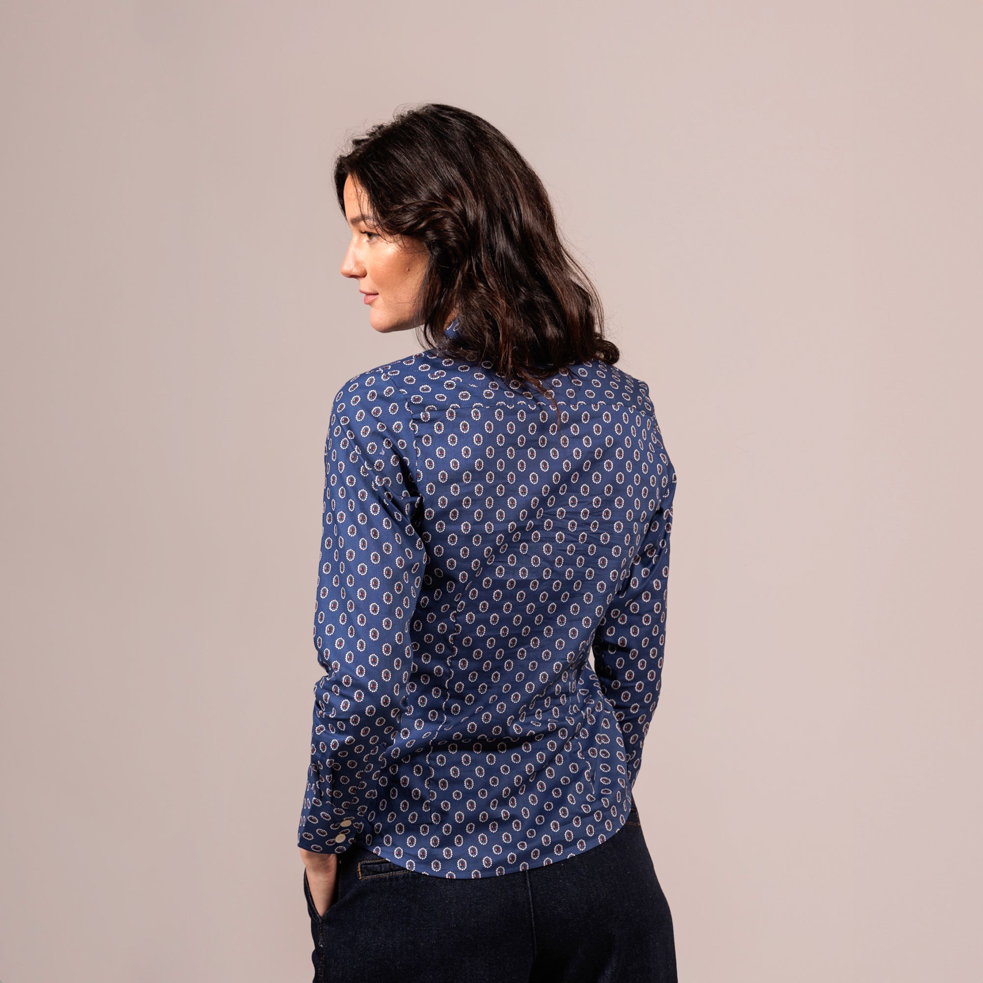 Chemisier Inès Médaillon Marine