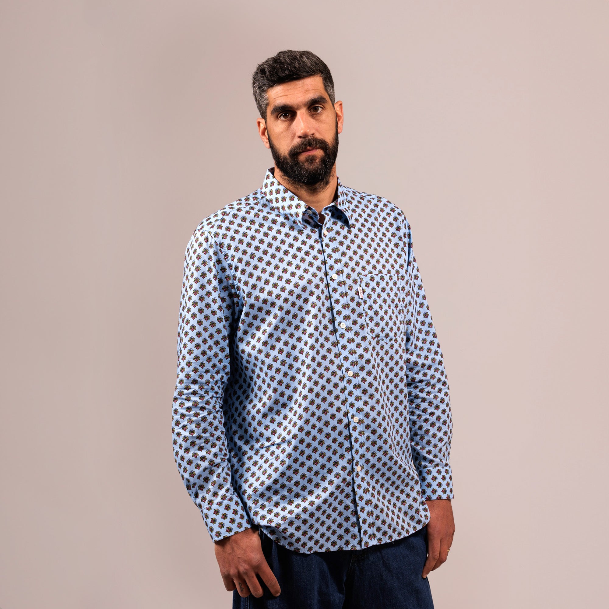 CHEMISE TRADITION AMOURETTES Ciel