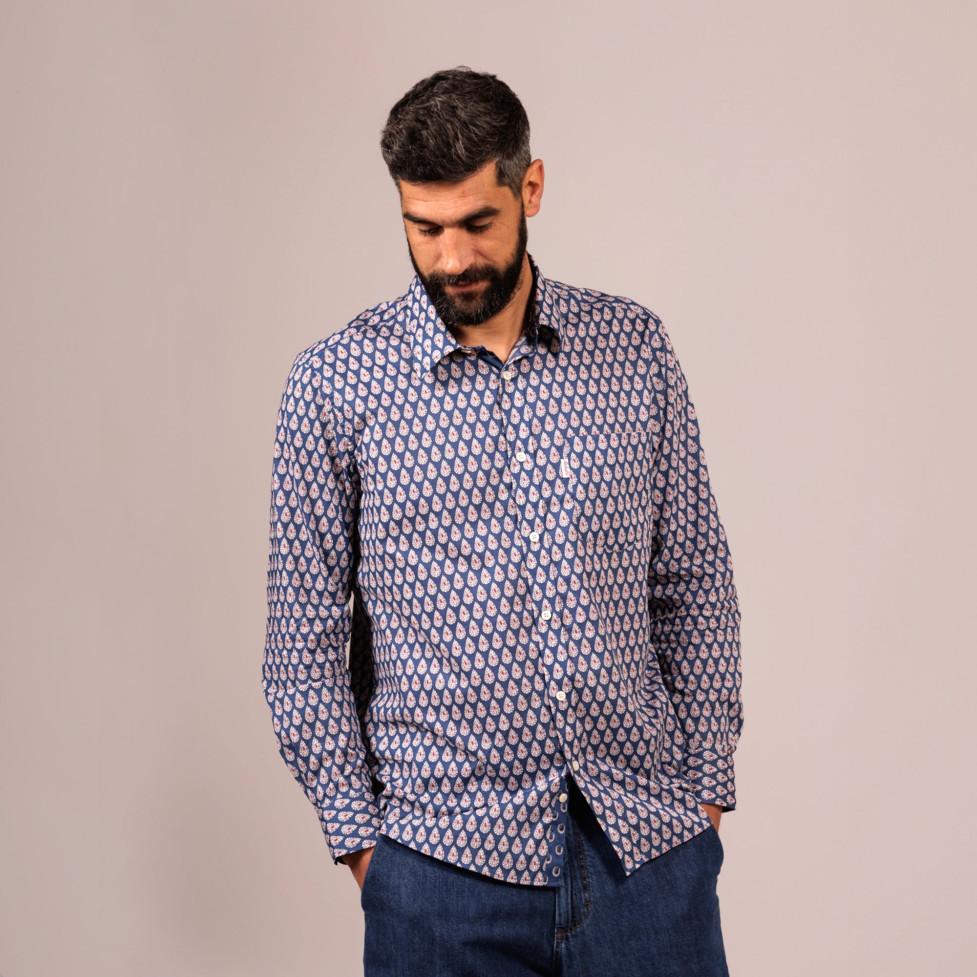 Chemise Gardian St Tropez Arlaten Indigo