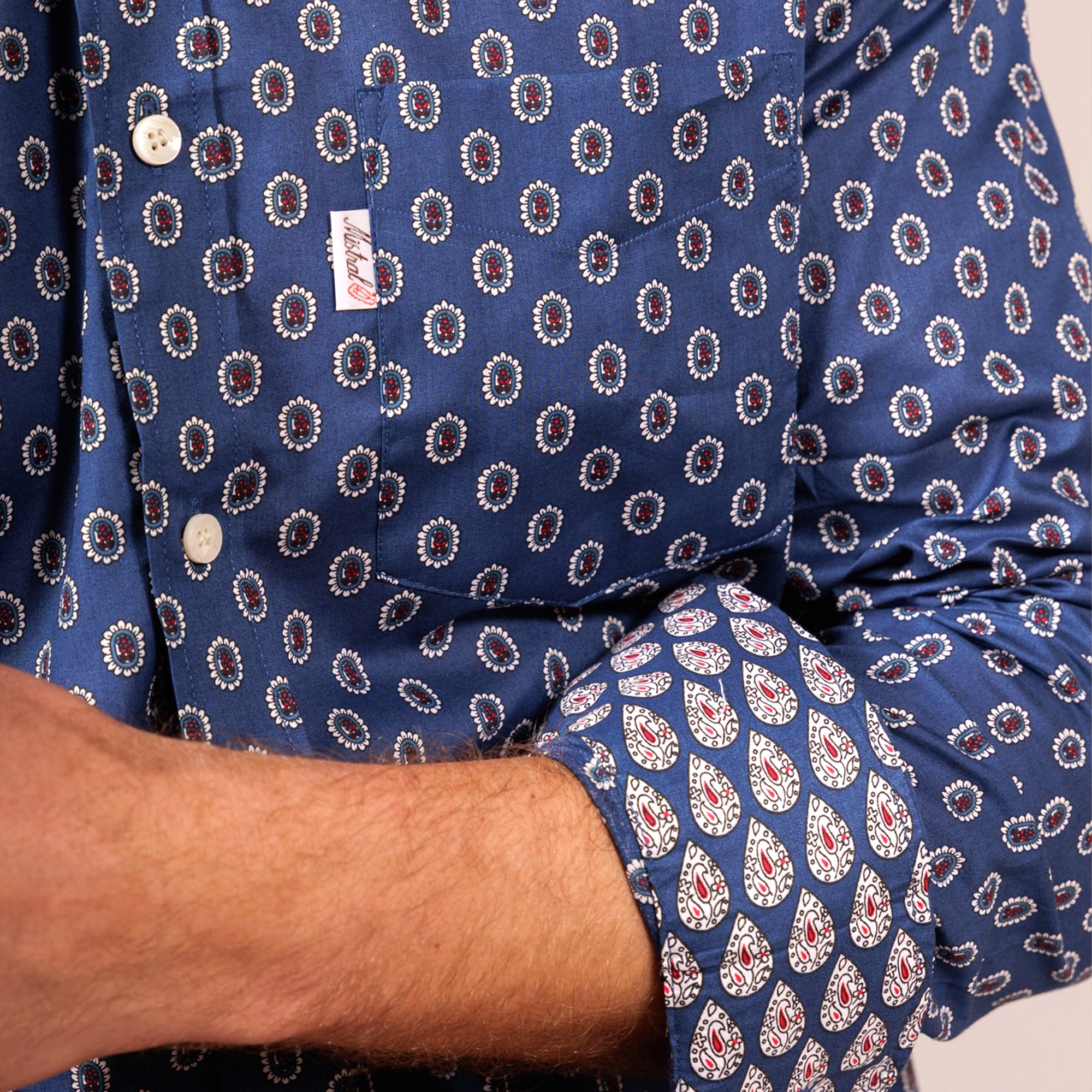 CHEMISE DE GARDIAN ST TROPEZ MEDAILLON MARINE