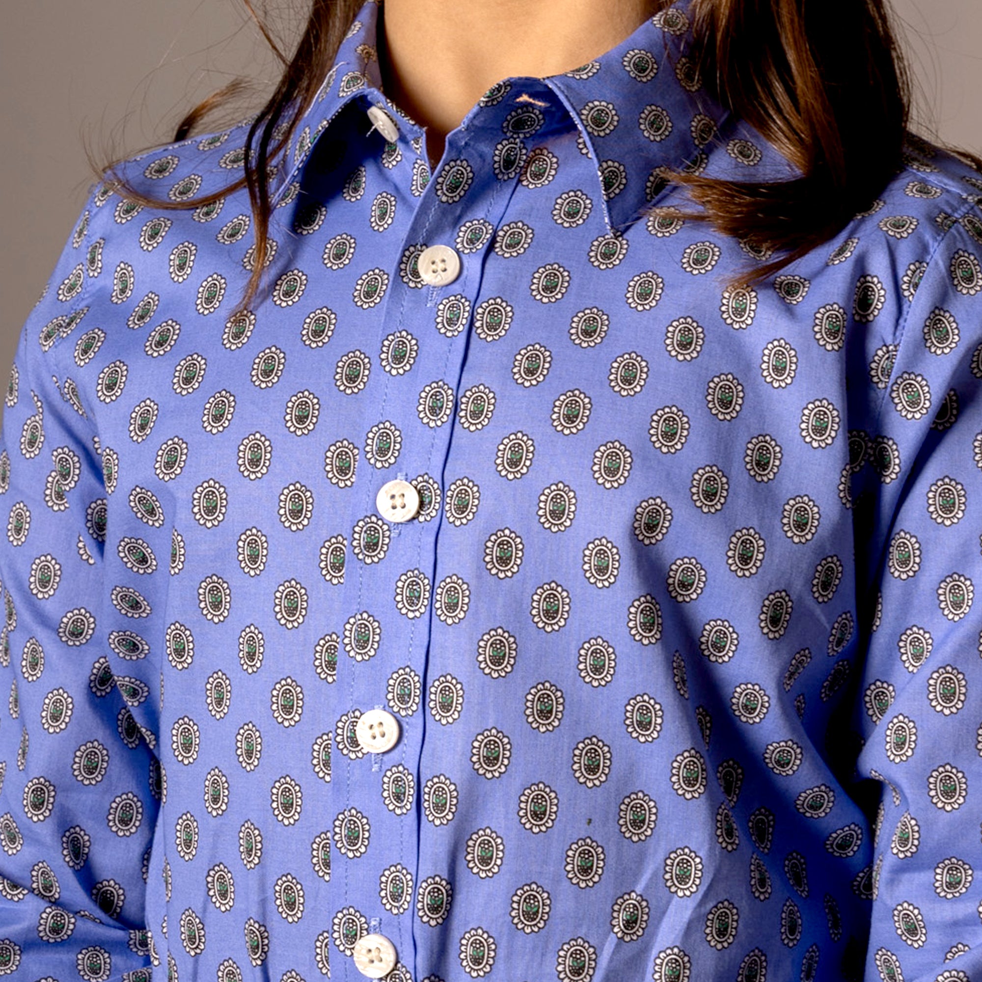 CHEMISE PEQUELET MÉDAILLON Celeste