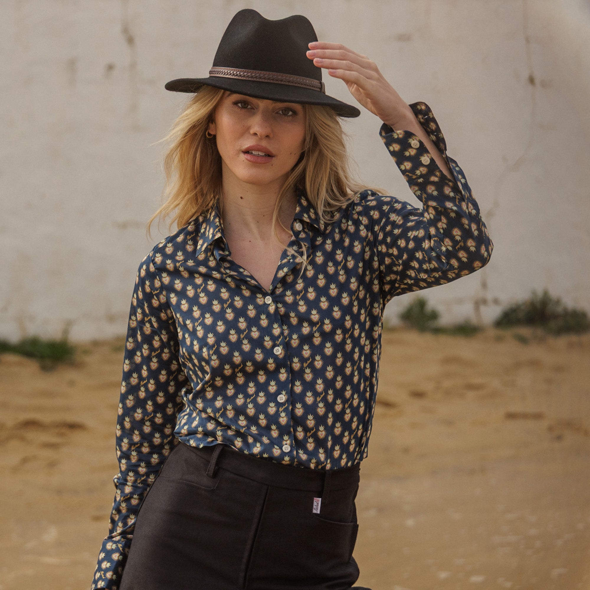 BLOUSE CAMISO EX VOTO Night Blue