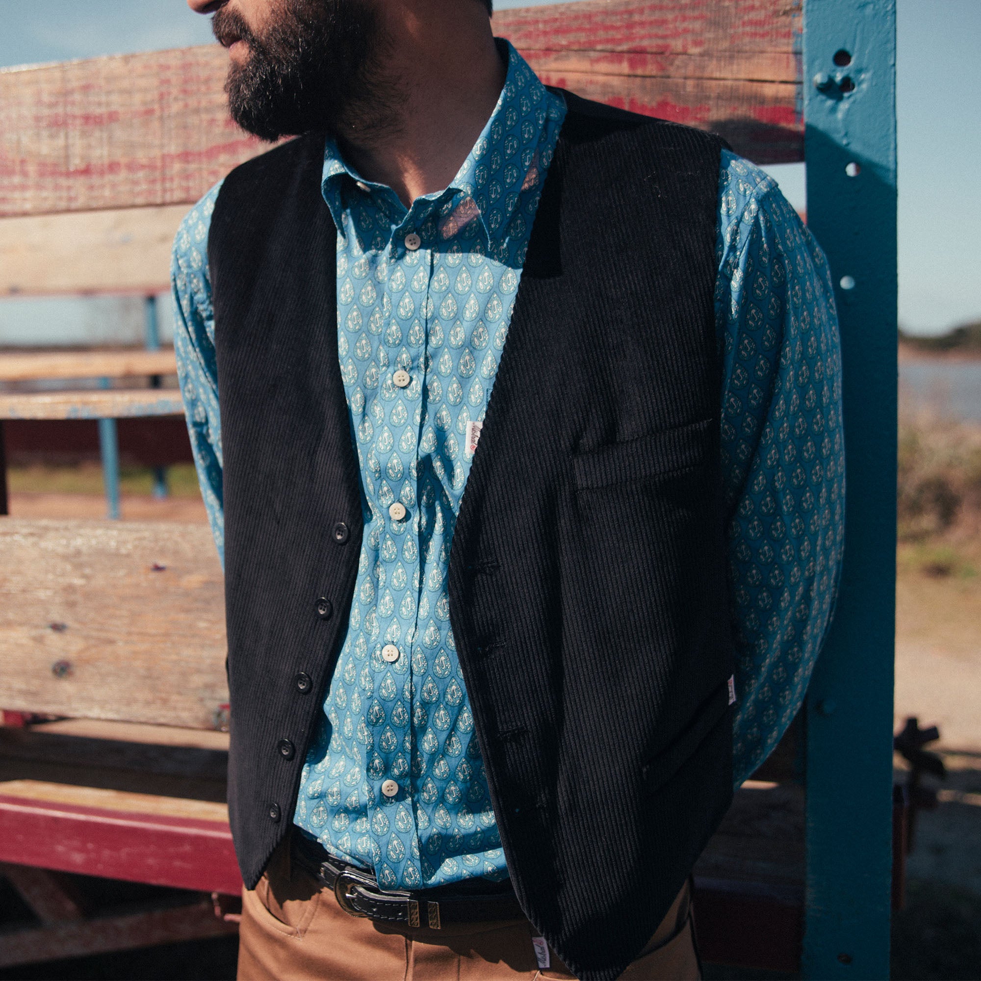 Gilet Paysan noir