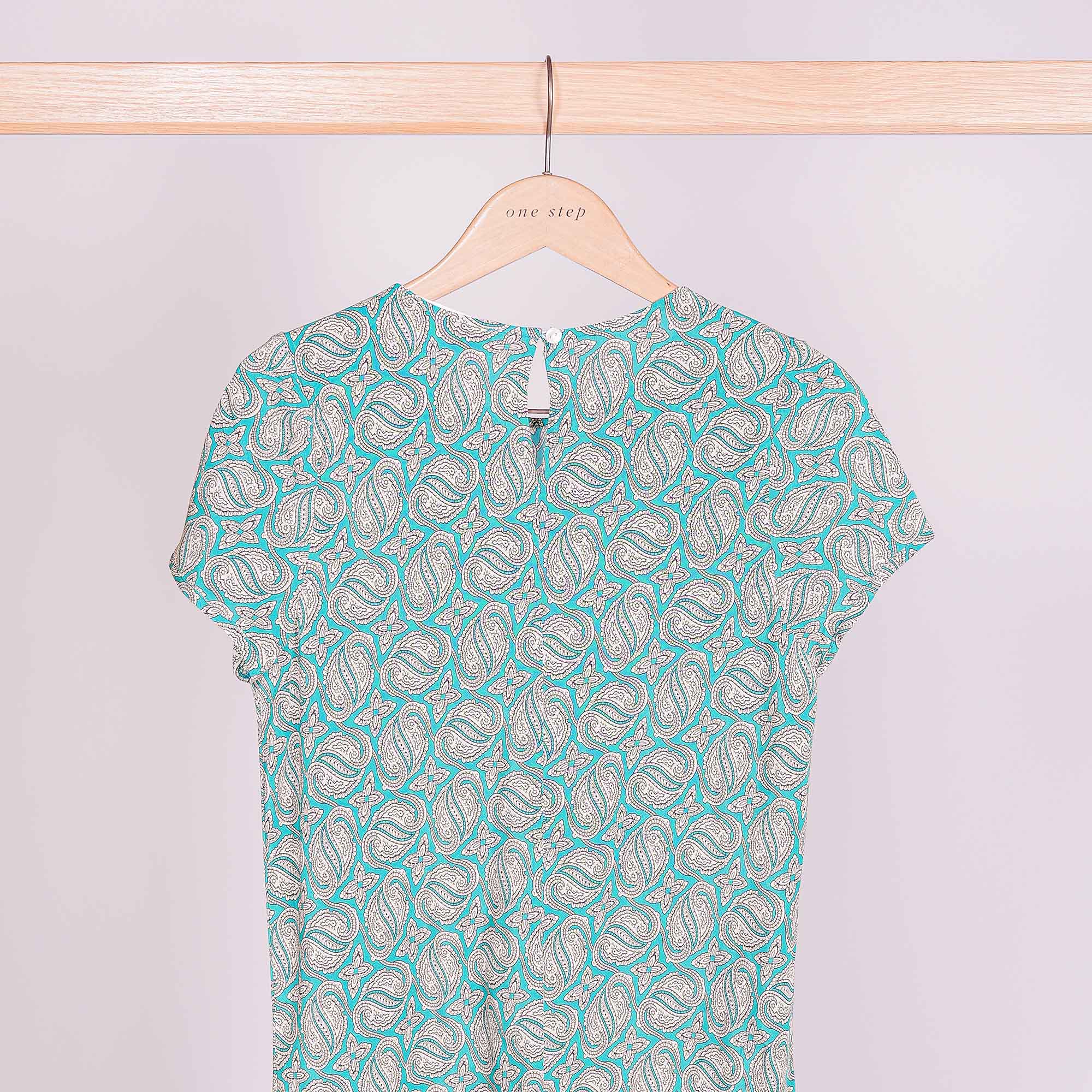 ROBE CORDELLES PAISLEY ANCIEN VERT JADE