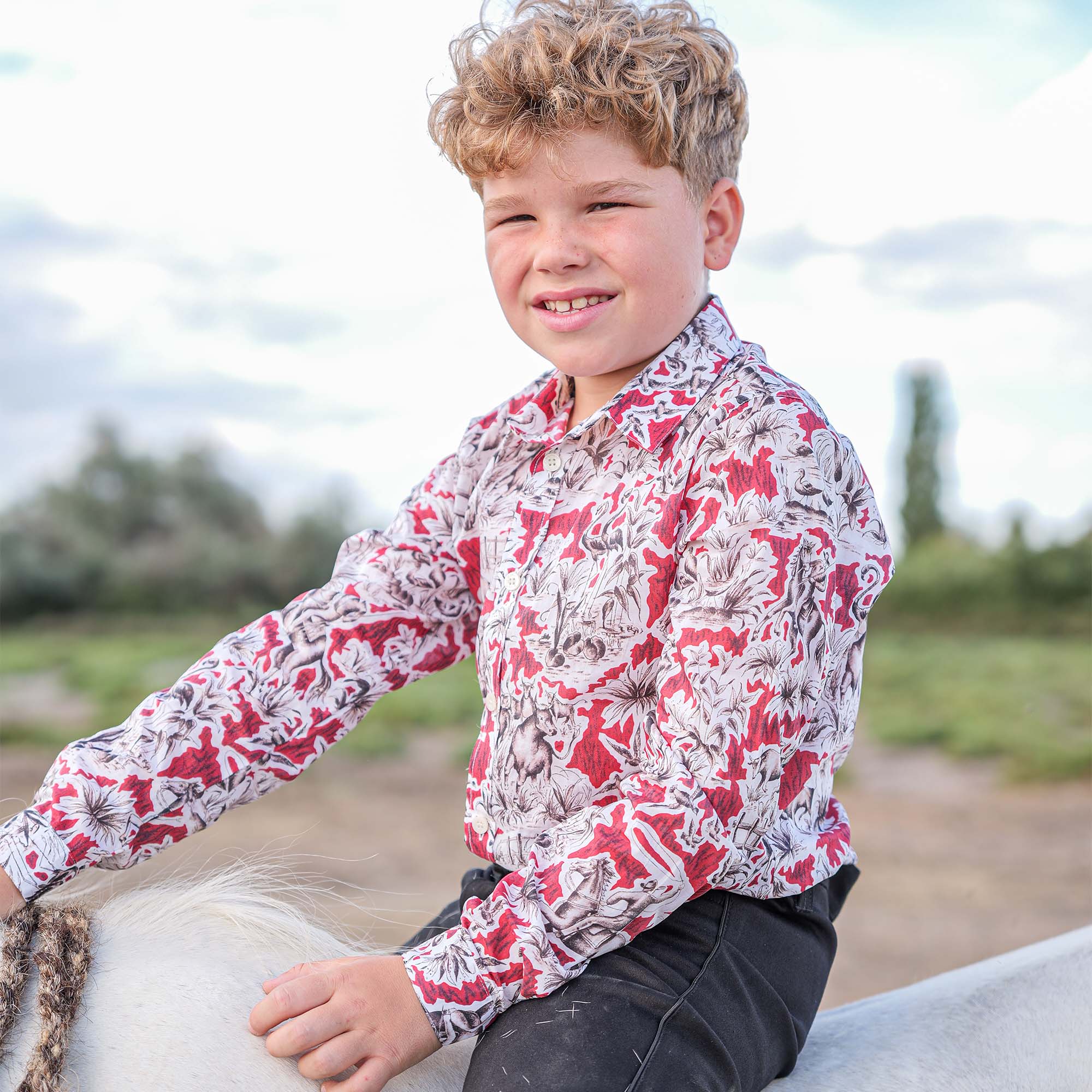 CHEMISE PEQUELET LA GAZE Rouge