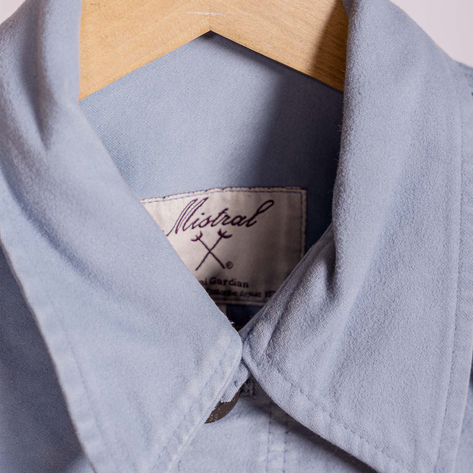 Veste Bourgeron Moleskine BLEU AVIATEUR UNISEXE