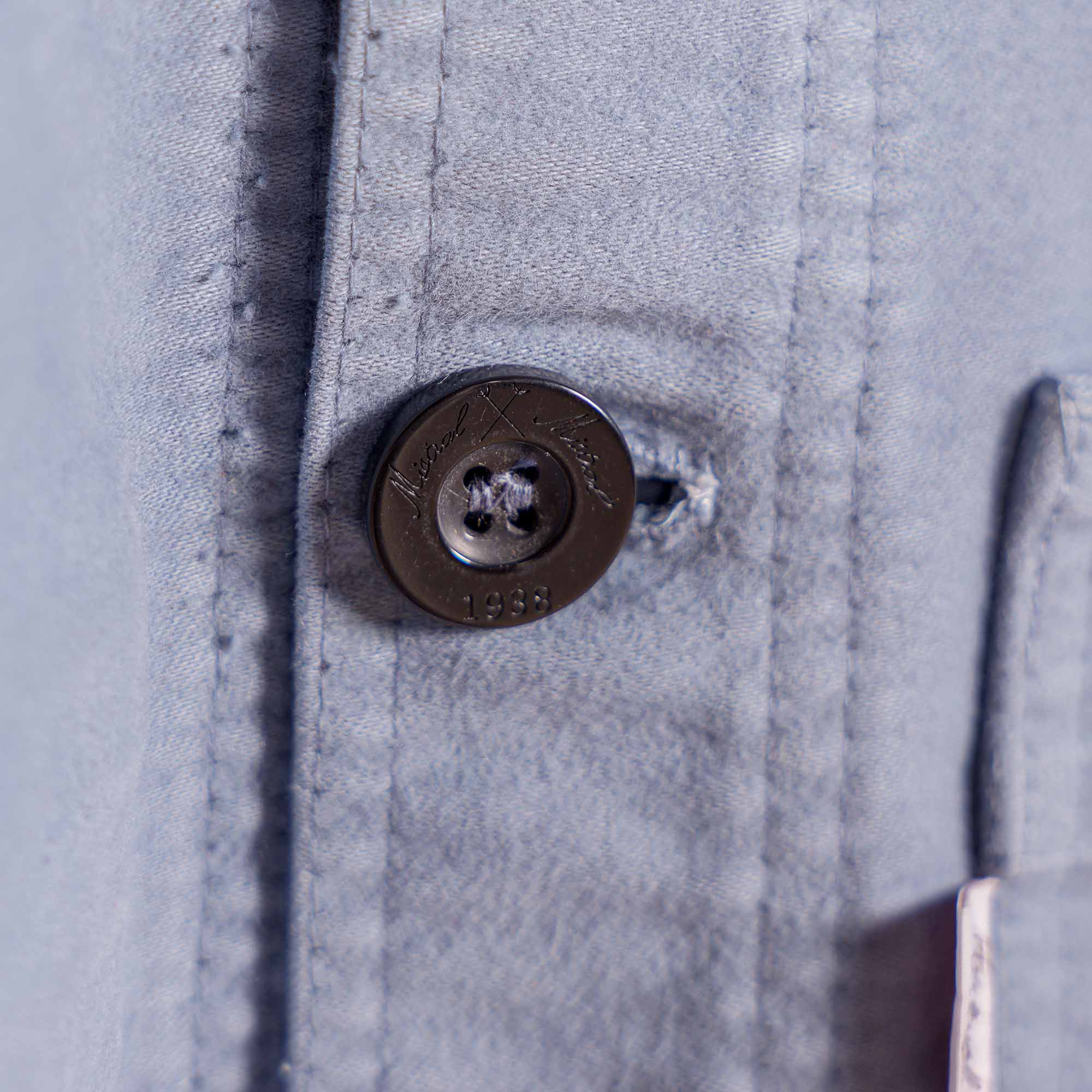 Veste Bourgeron Moleskine BLEU AVIATEUR UNISEXE