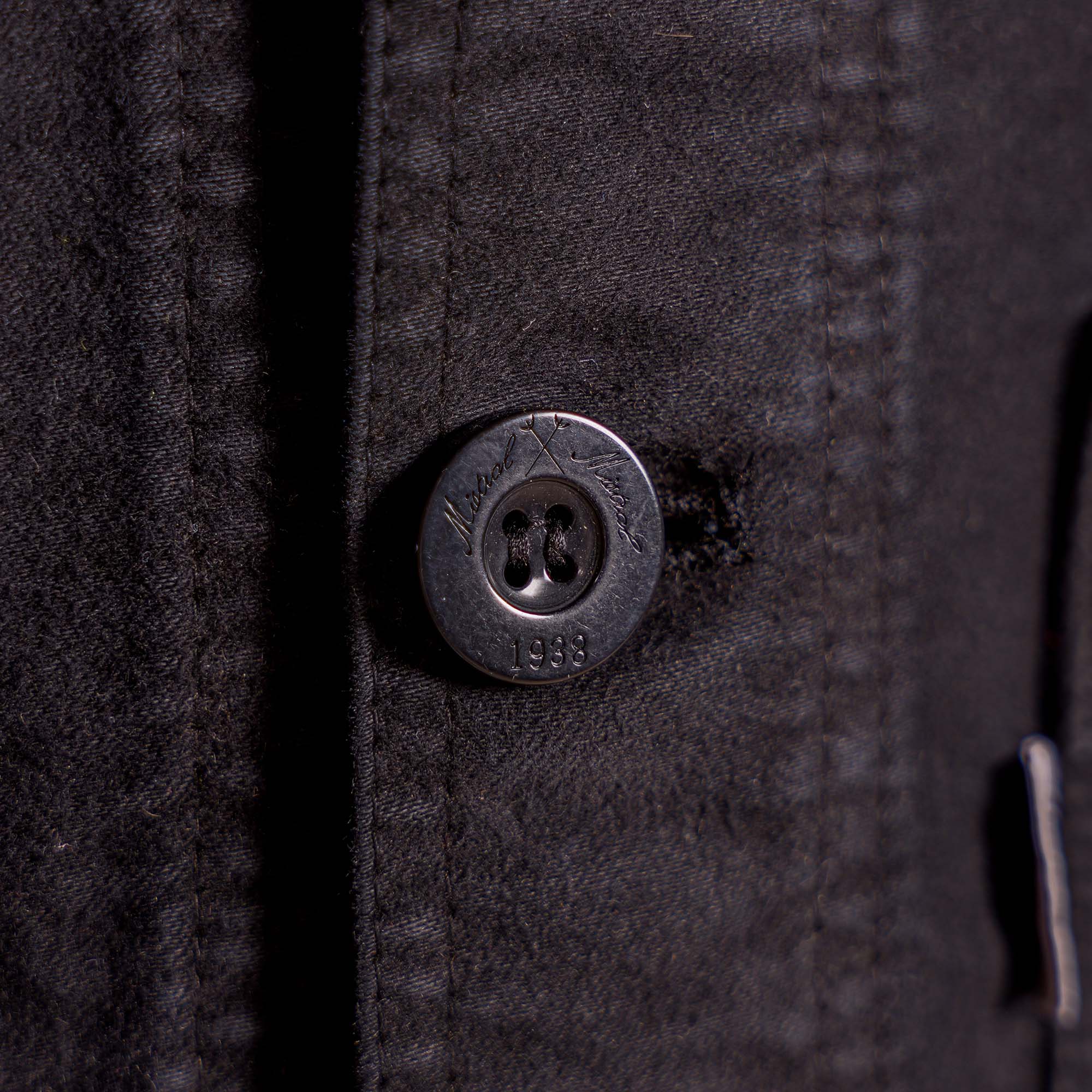 Veste Bourgeron Moleskine NOIR CHARBON UNISEXE