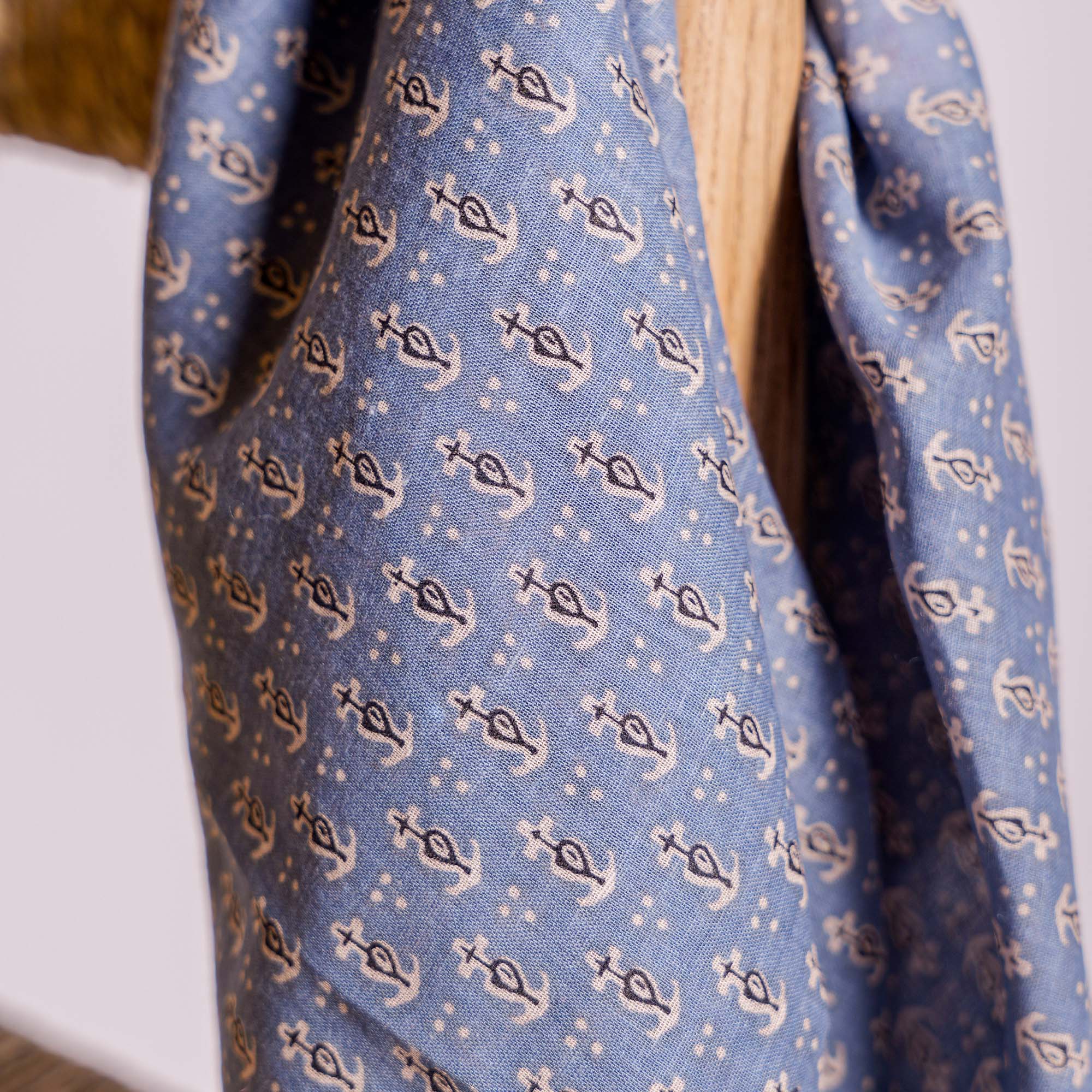 BANDANA VOILE CROIX Denim