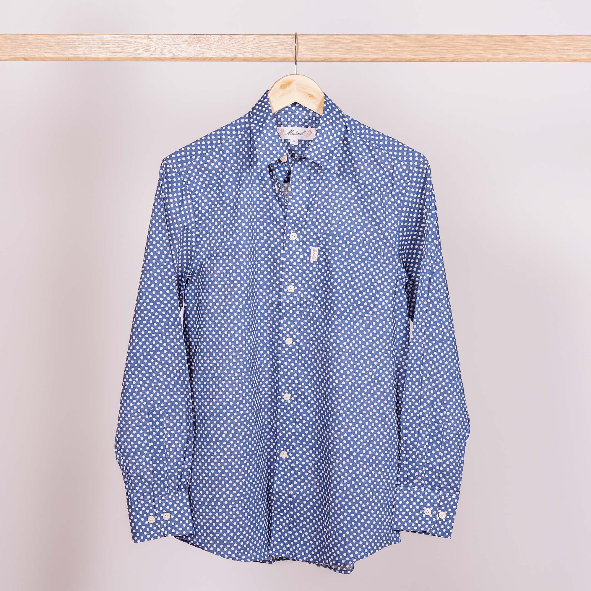 Chemise Gardian Pois Gipsy Bleu
