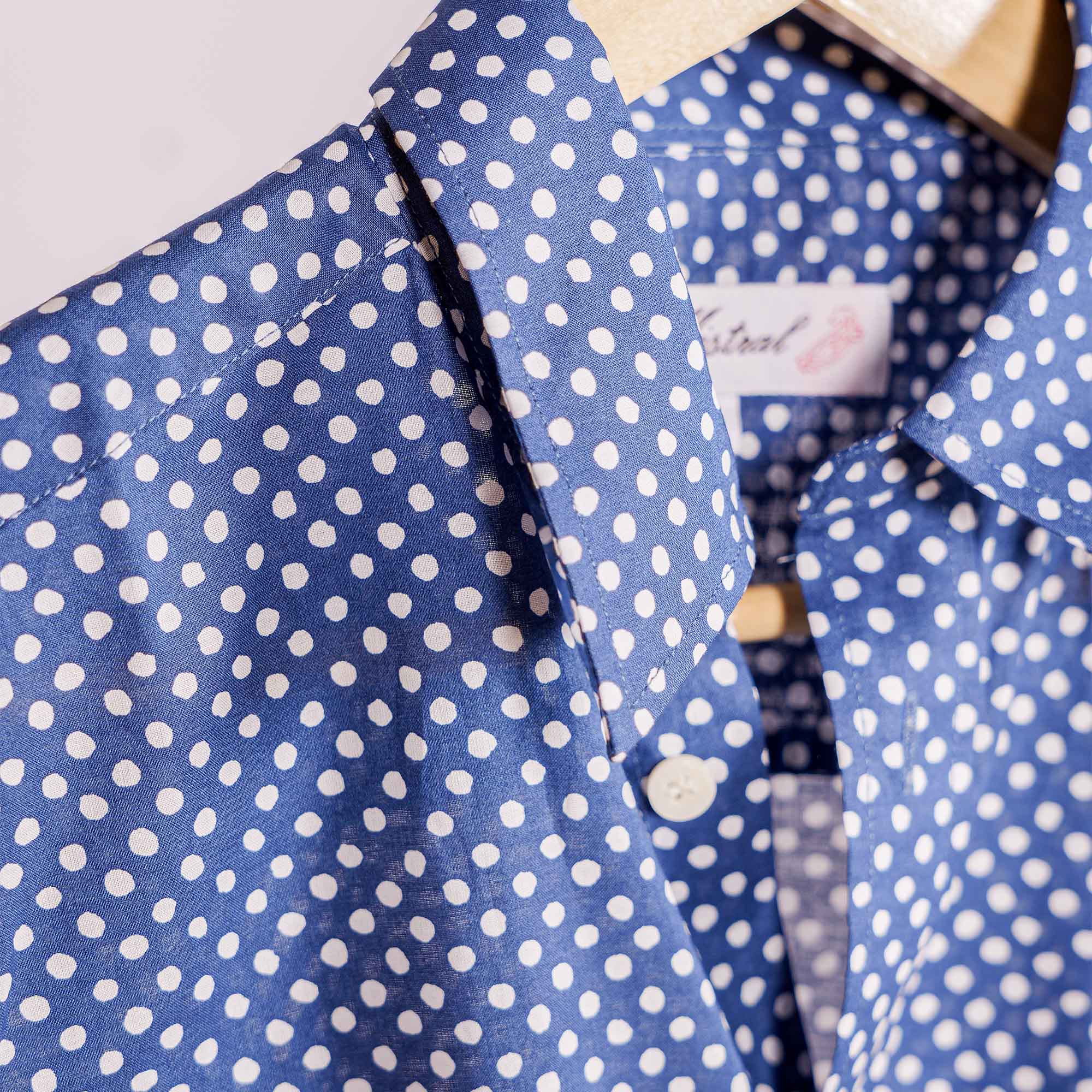 Chemise Gardian Pois Gipsy Bleu
